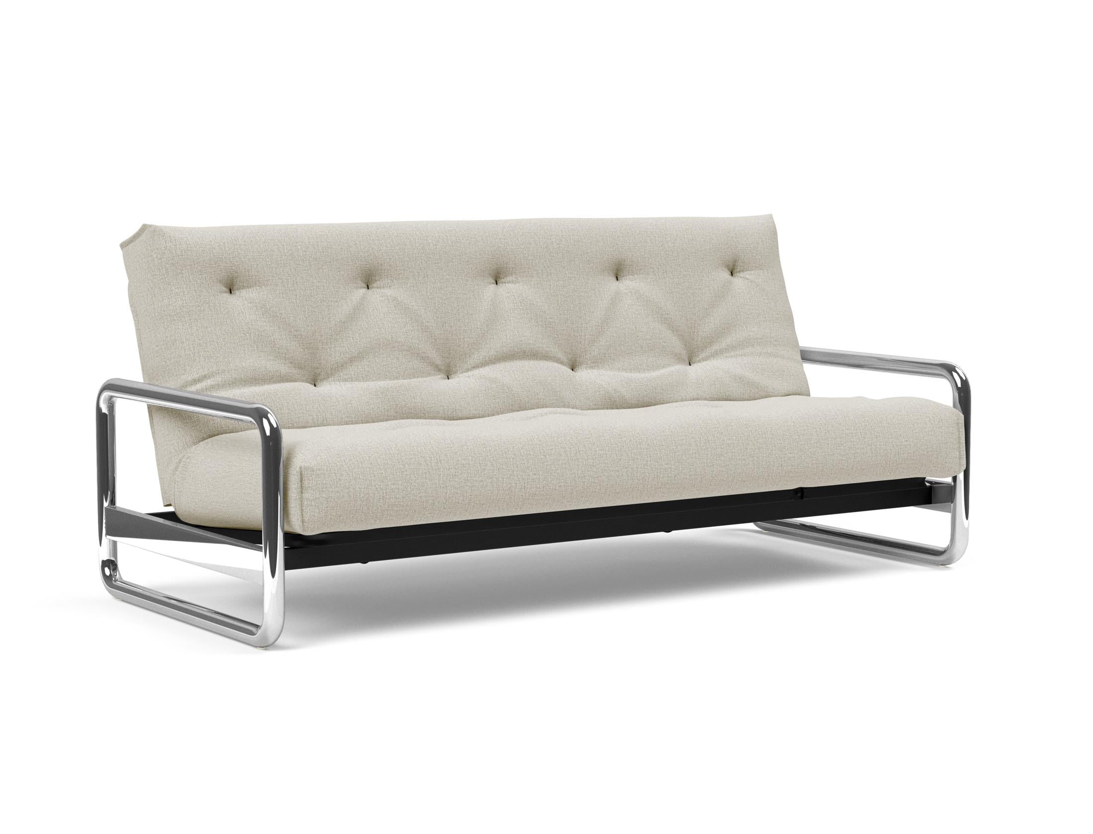 Erleben Sie das Lomira Schlafsofa 140 Nordic Soft Spring von Innovation Living – eine perfekte Kombination aus modernem Stil und optimalem Schlafkomfort.