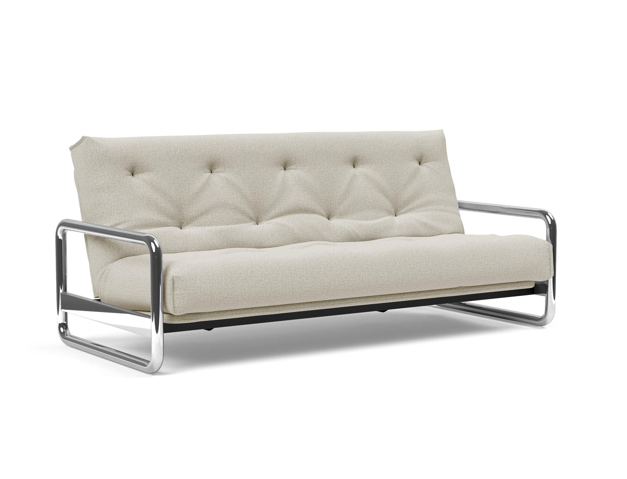 Erleben Sie das Lomira Schlafsofa 140 Nordic: stilvolles Industriedesign, bequeme Soft Spring-Matratze und robuste Bauweise für Ihr Zuhause.