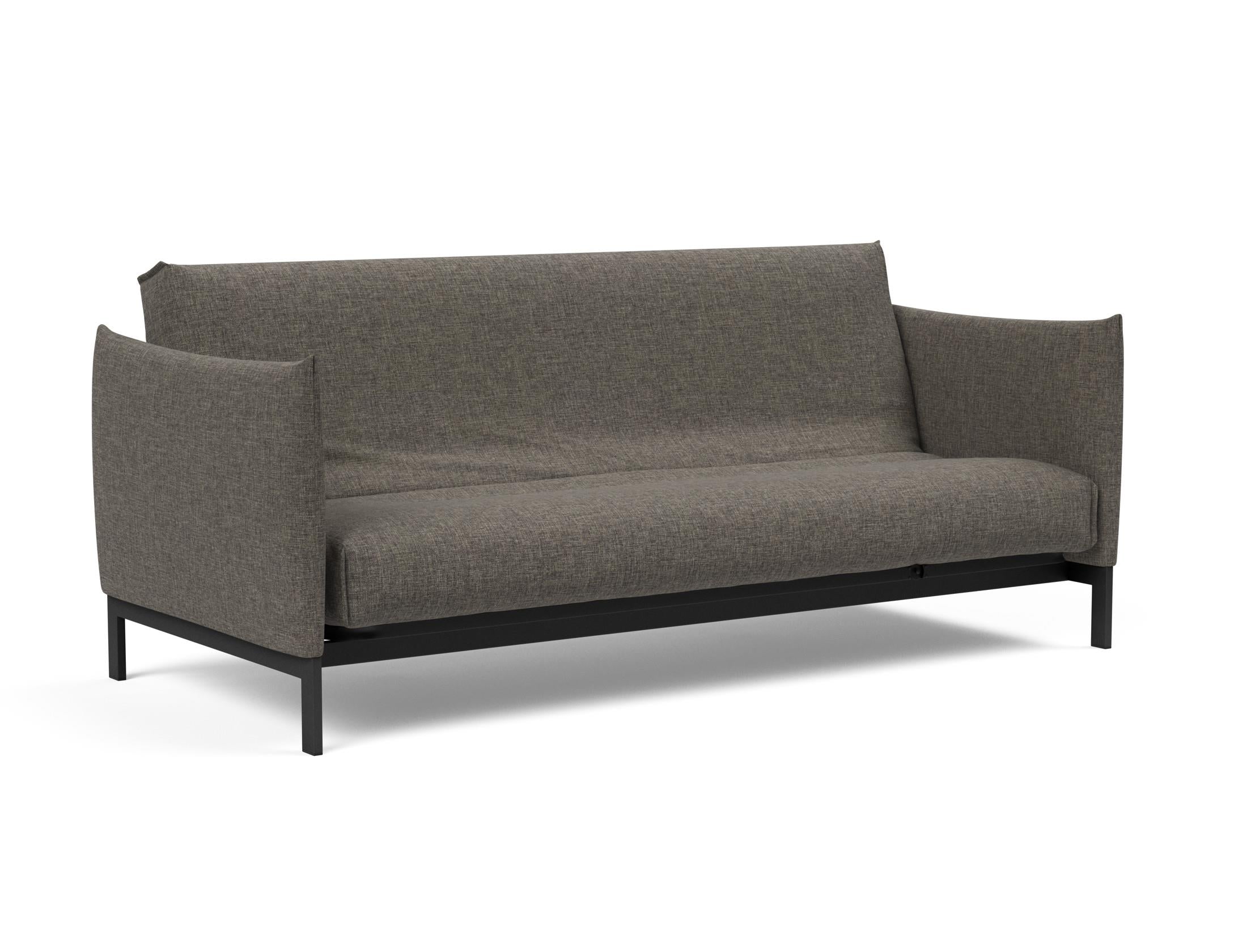Entdecken Sie das Junus 140 Bettsofa mit Nordic Cover von Innovation Living – stilvoll, platzsparend und mit einer bequemen Soft Spring Matratze für besten Schlaf.