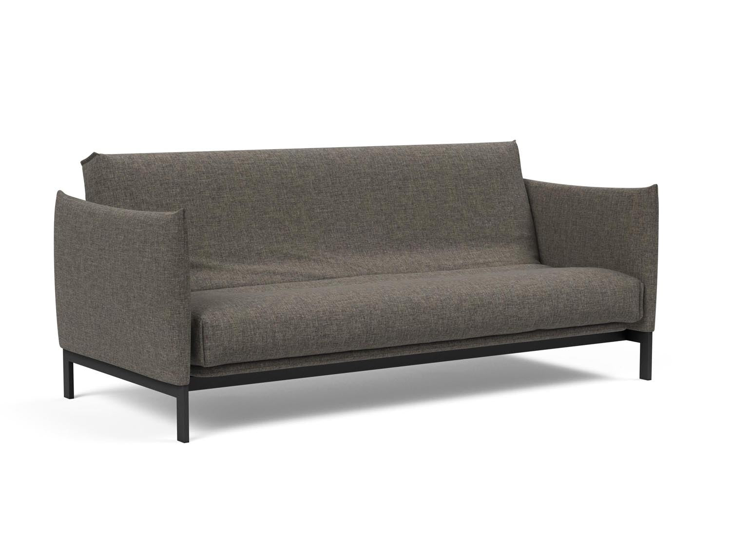 Erleben Sie das Junus 140 Bettsofa Nordic Cover von Innovation Living – ein elegantes, funktionales Möbelstück mit anpassbarer Soft Spring Matratze.