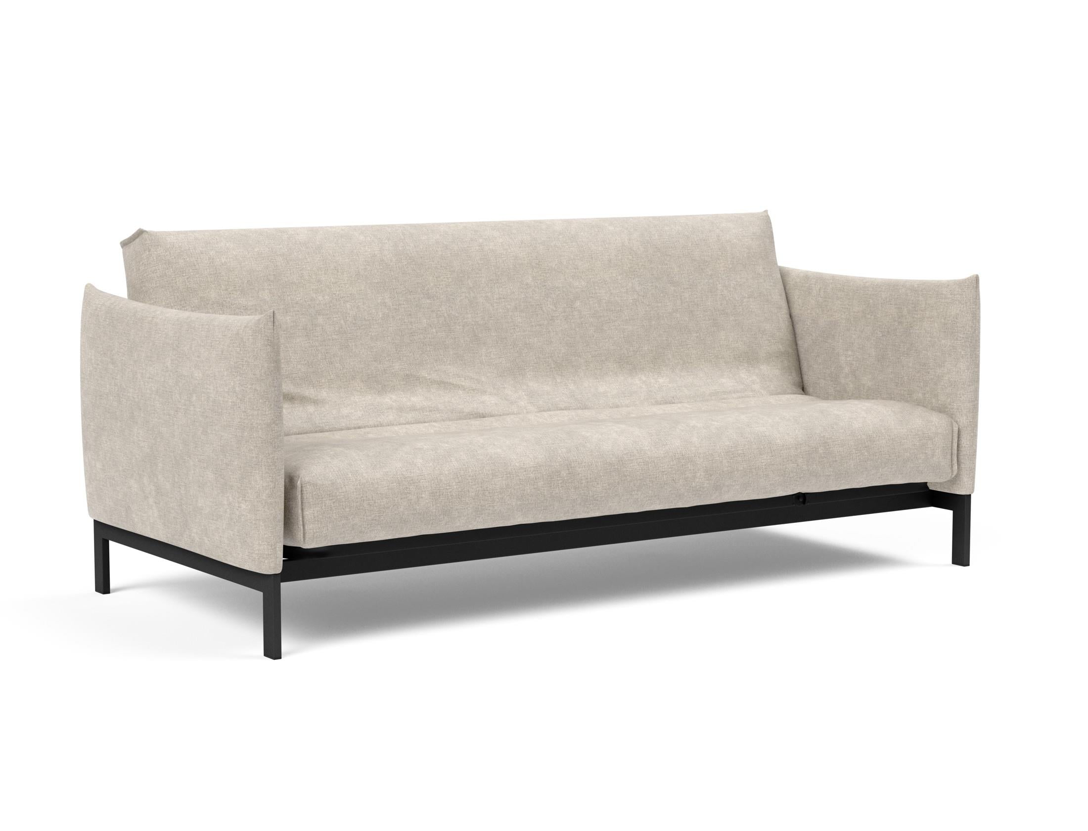 Erleben Sie das Junus 140 Bettsofa mit Nordic Cover von Innovation Living – eine perfekte Kombination aus modernem Stil und erstklassigem Schlafkomfort.
