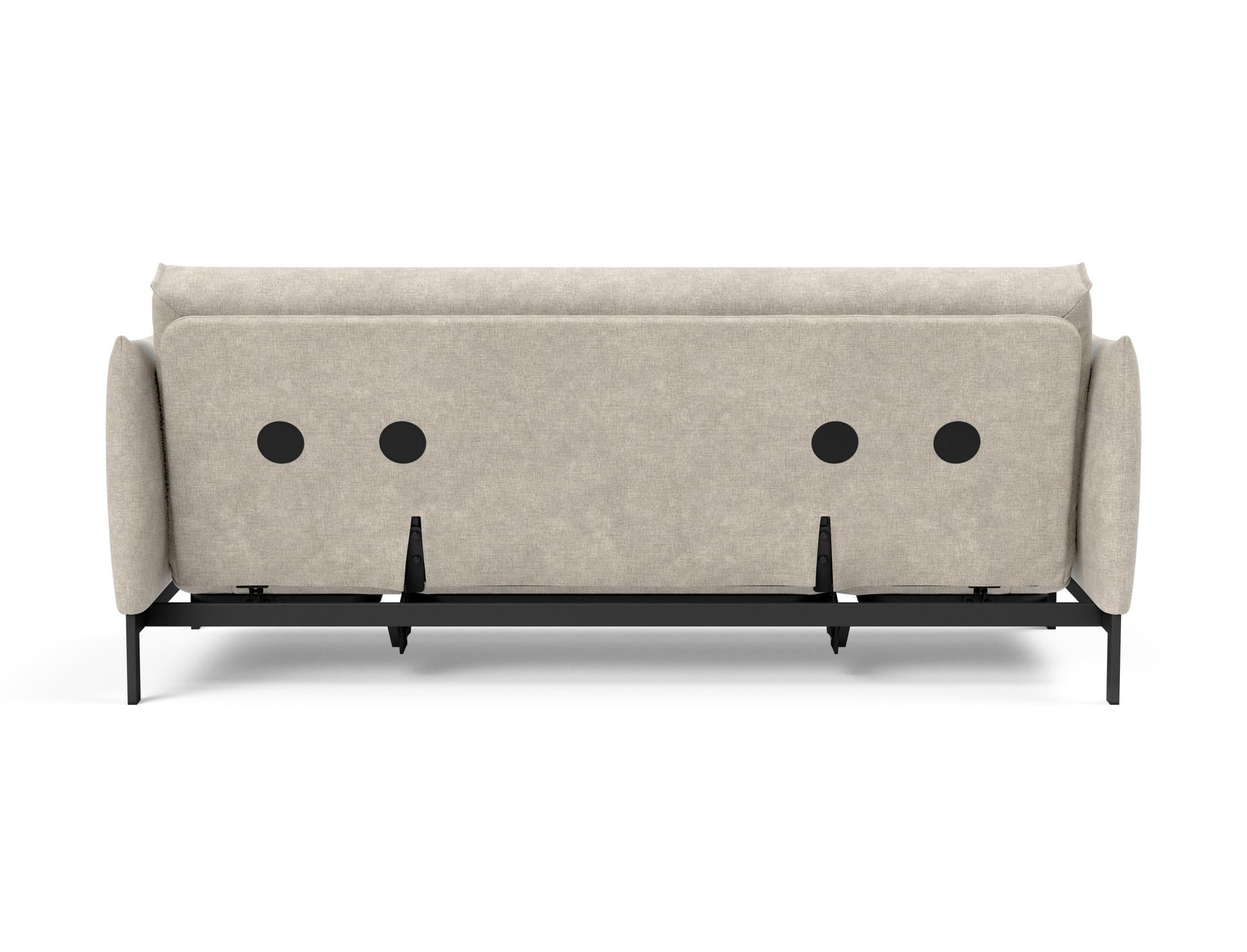 Erleben Sie das Junus 140 Bettsofa mit Nordic Cover von Innovation Living – eine perfekte Kombination aus modernem Stil und optimalem Schlafkomfort.