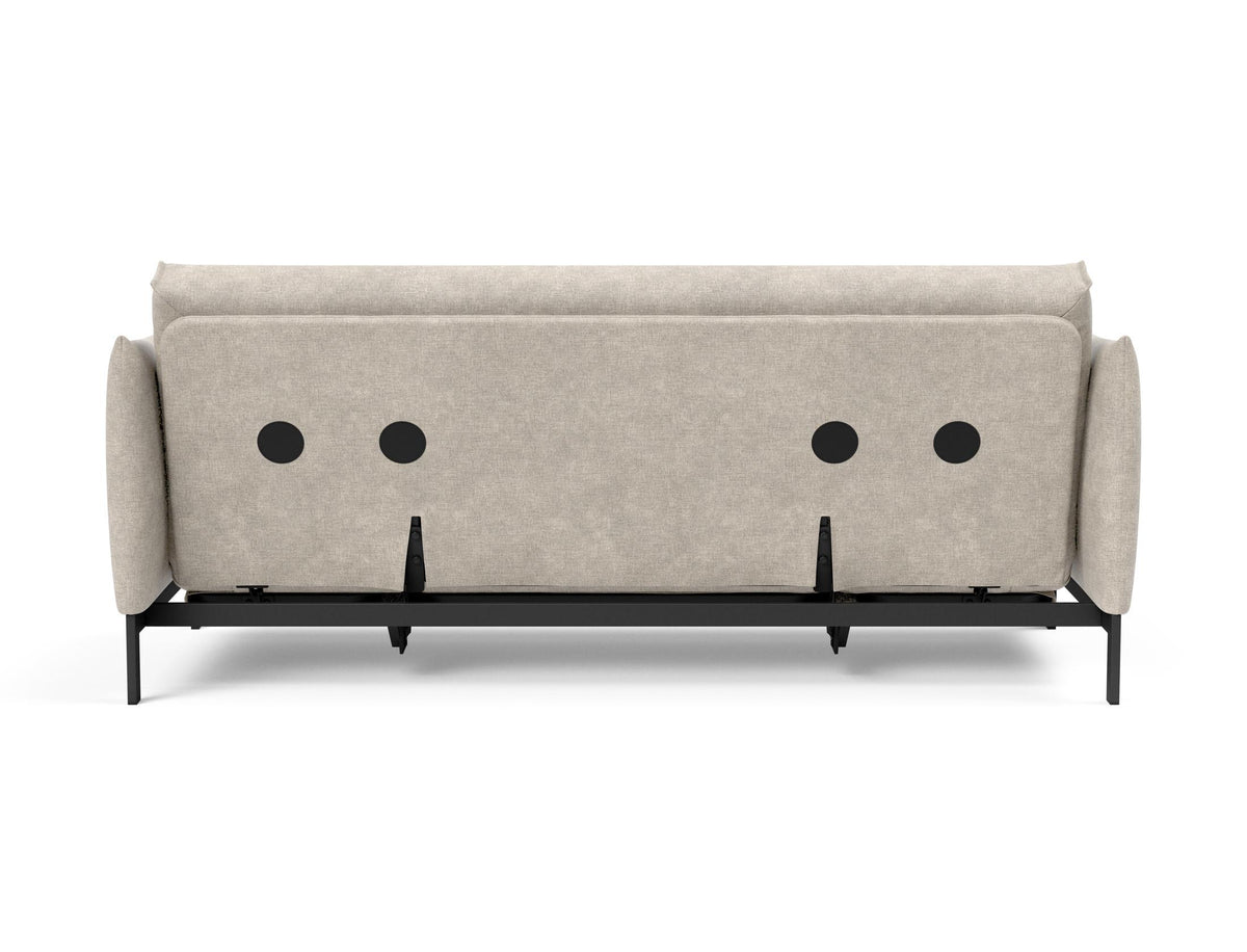 Junus 140 Bettsofa Nordic Cover mit Gestellbezug Soft Spring in 280 Avella Sand präsentiert im Onlineshop von KAQTU Design AG. Bettsofa ist von Innovation Living