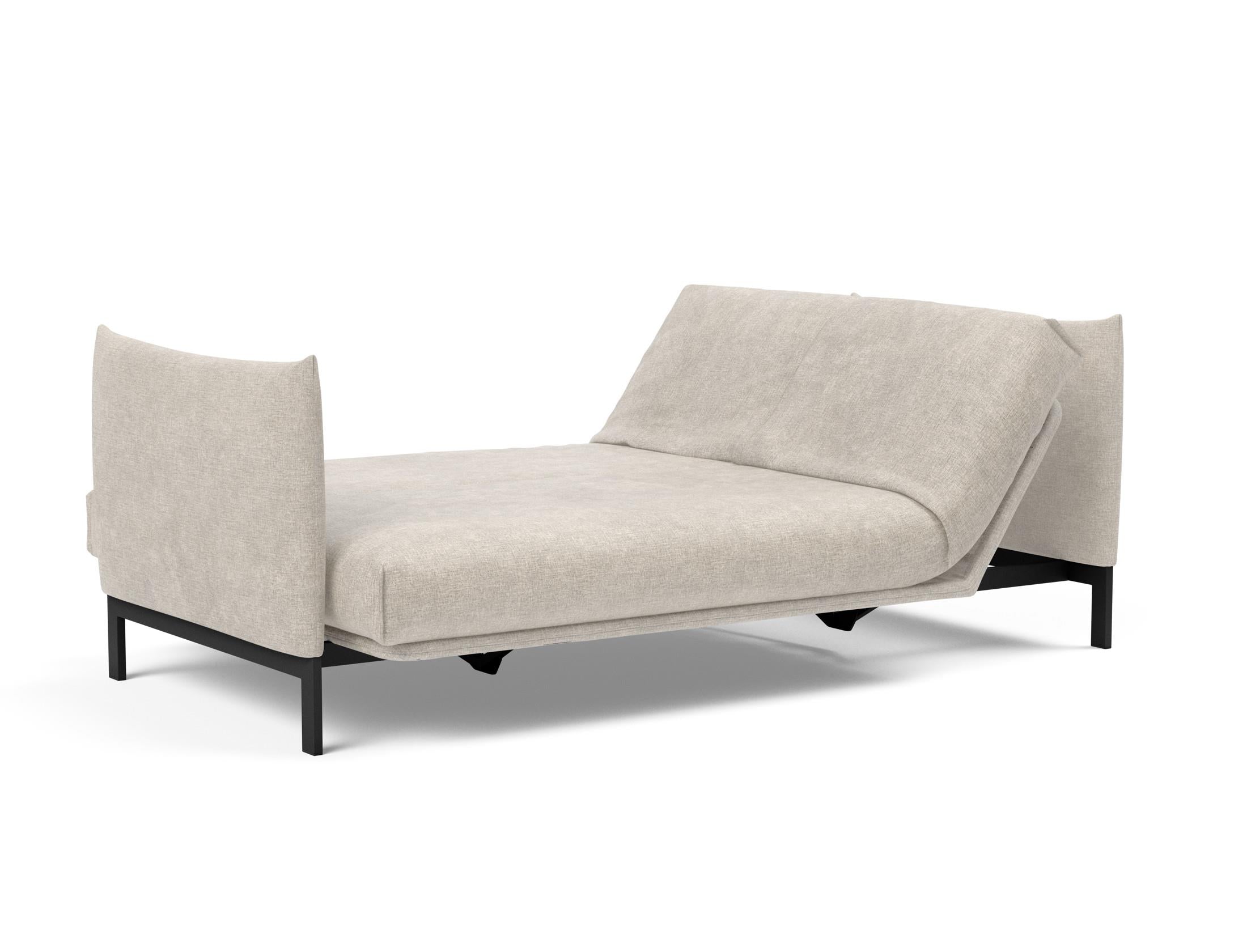 Entdecken Sie das Junus 140 Bettsofa Nordic Cover von Innovation Living – ein stilvolles, anpassungsfähiges Möbelstück für höchsten Schlafkomfort.