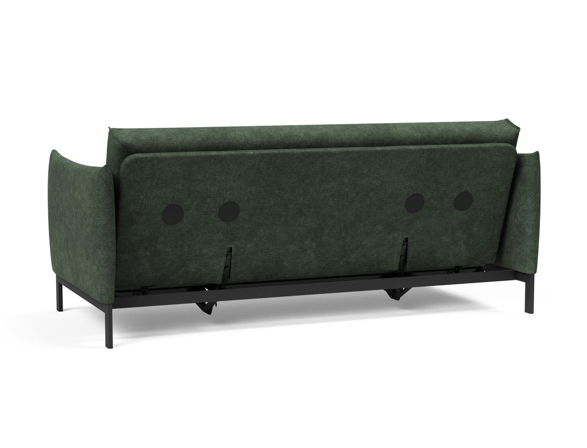 Junus 140 Bettsofa Nordic Cover mit Gestellbezug Soft Spring in 281 Avella Pine Green präsentiert im Onlineshop von KAQTU Design AG. Bettsofa ist von Innovation Living