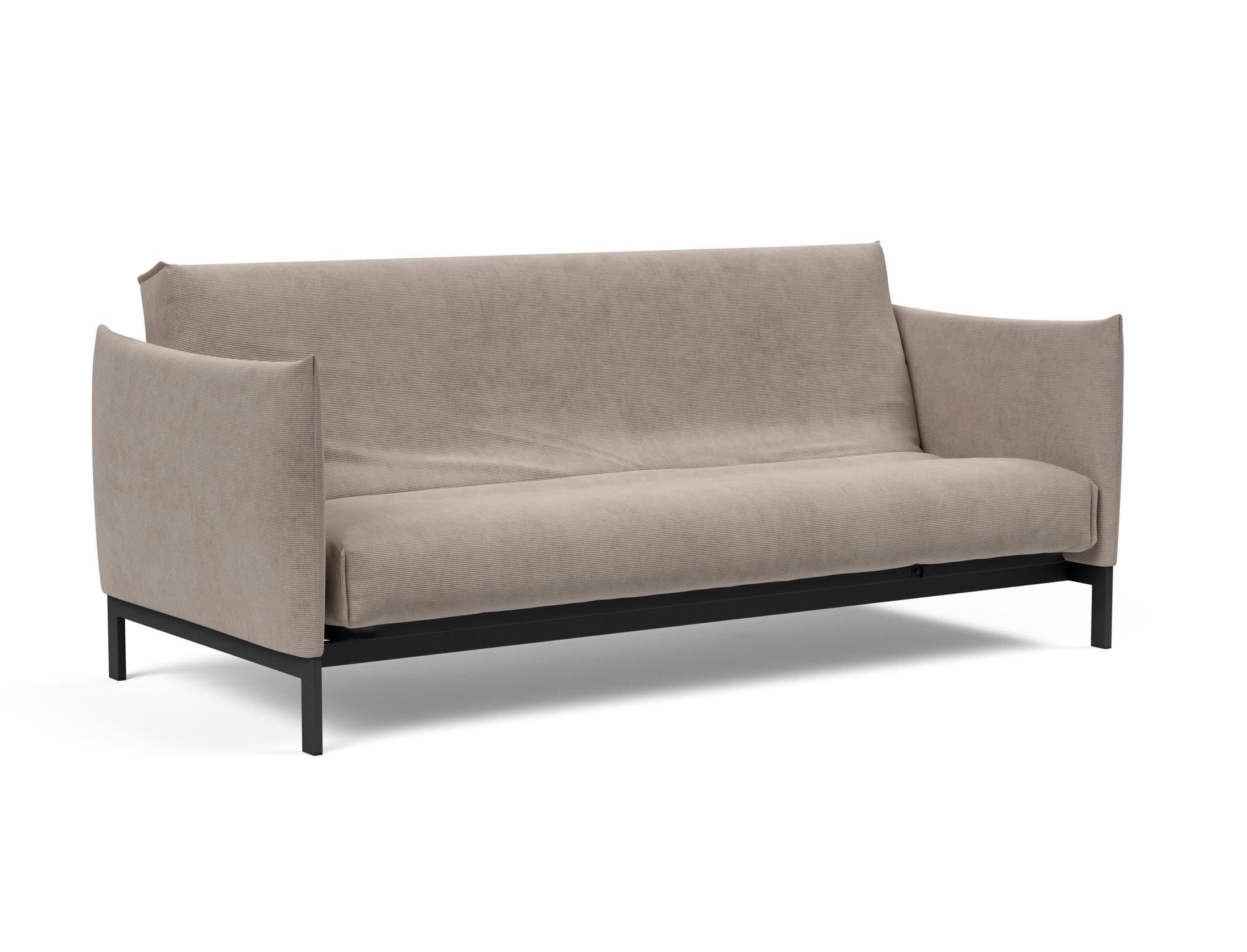 Erleben Sie das Junus 140 Bettsofa mit Nordic Cover von Innovation Living – eine perfekte Kombination aus modernem Stil und optimalem Komfort für Tag und Nacht.
