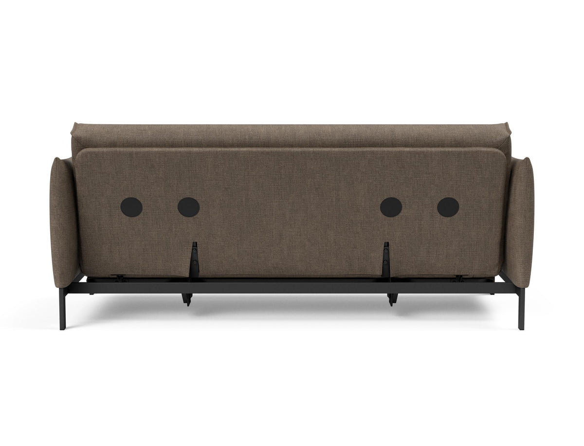 Junus 140 Bettsofa Nordic Cover mit Gestellbezug Soft Spring in 411 Esina Cedar Brown präsentiert im Onlineshop von KAQTU Design AG. Bettsofa ist von Innovation Living
