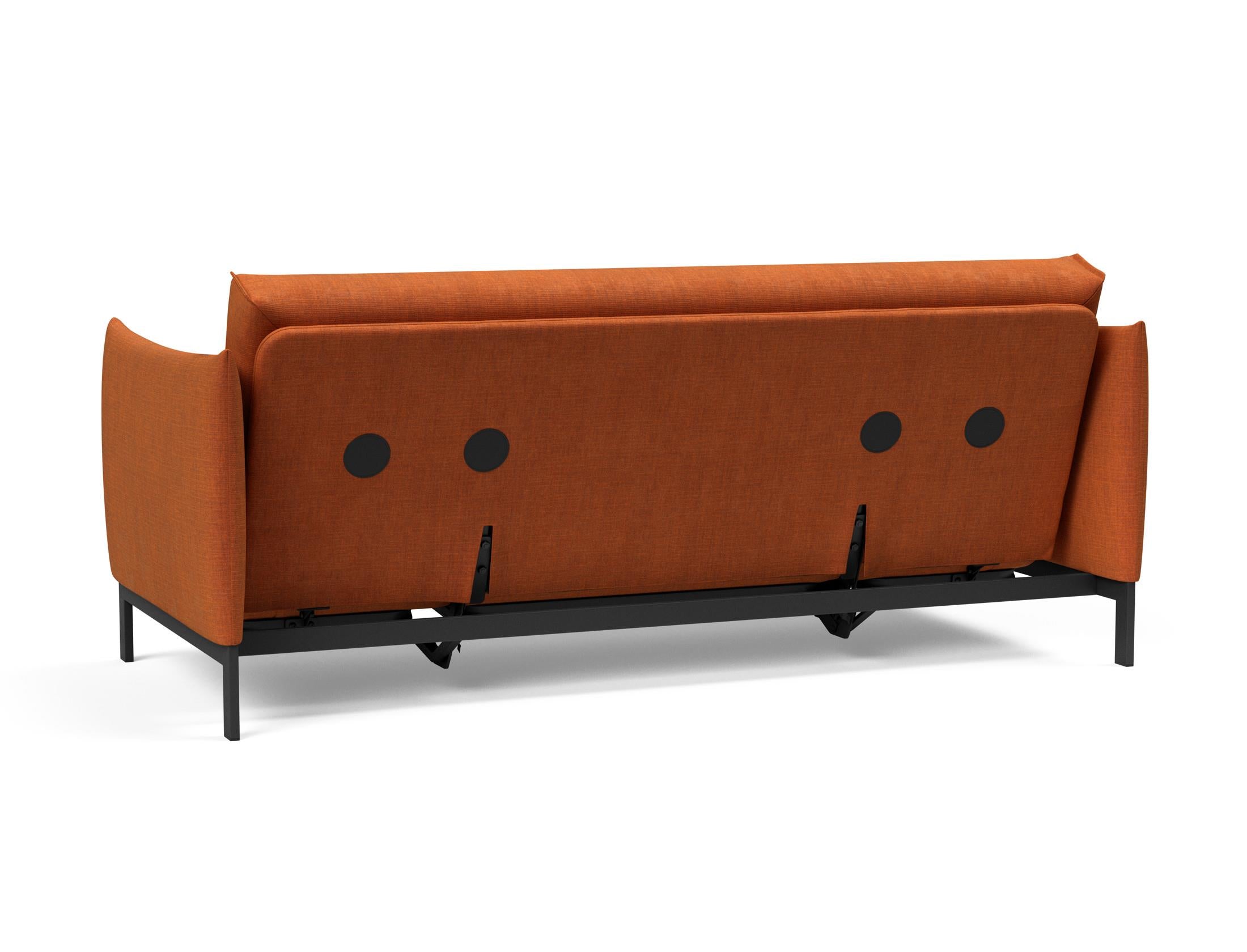 Entdecken Sie das Junus 140 Bettsofa Nordic Cover von Innovation Living – stilvolles Design trifft auf vielseitige Funktionalität und höchsten Schlafkomfort.