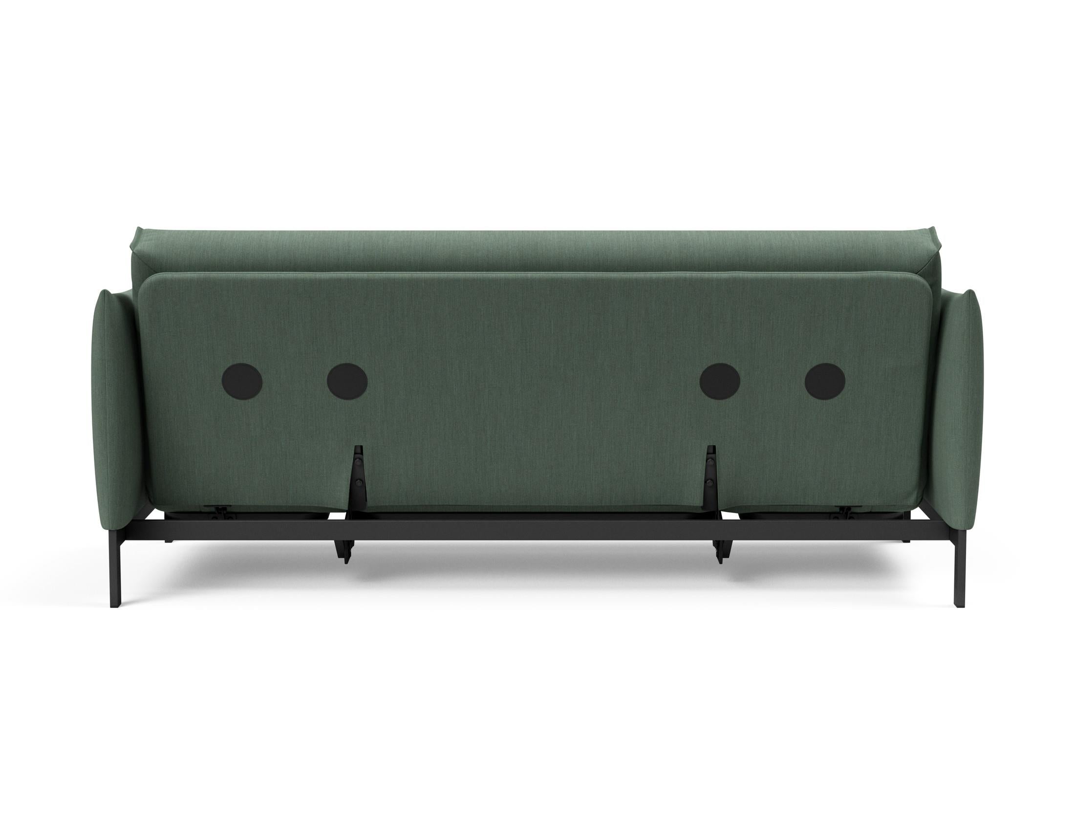 Erleben Sie das Junus 140 Bettsofa mit Nordic Cover von Innovation Living – eine perfekte Kombination aus modernem Stil und optimalem Komfort für Tag und Nacht.