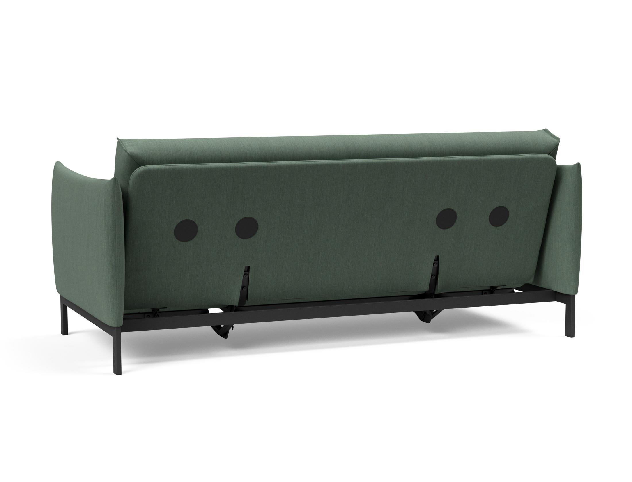 Entdecken Sie das Junus 140 Bettsofa Nordic Cover von Innovation Living – stilvolles Design trifft auf vielseitige Funktionalität und höchsten Schlafkomfort.