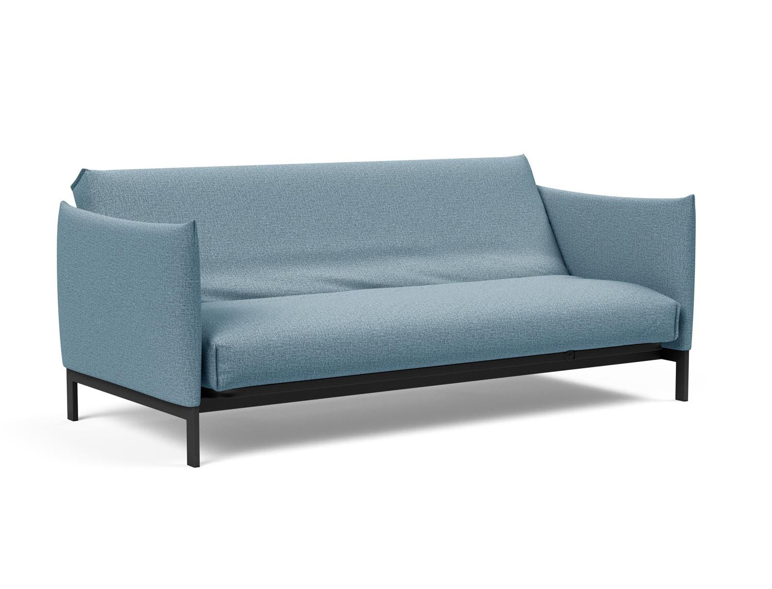Erleben Sie das Junus 140 Bettsofa Nordic Cover von Innovation Living – eine elegante Lösung für Sitzen und Schlafen, kombiniert mit erstklassigem Komfort und Funktionalität.