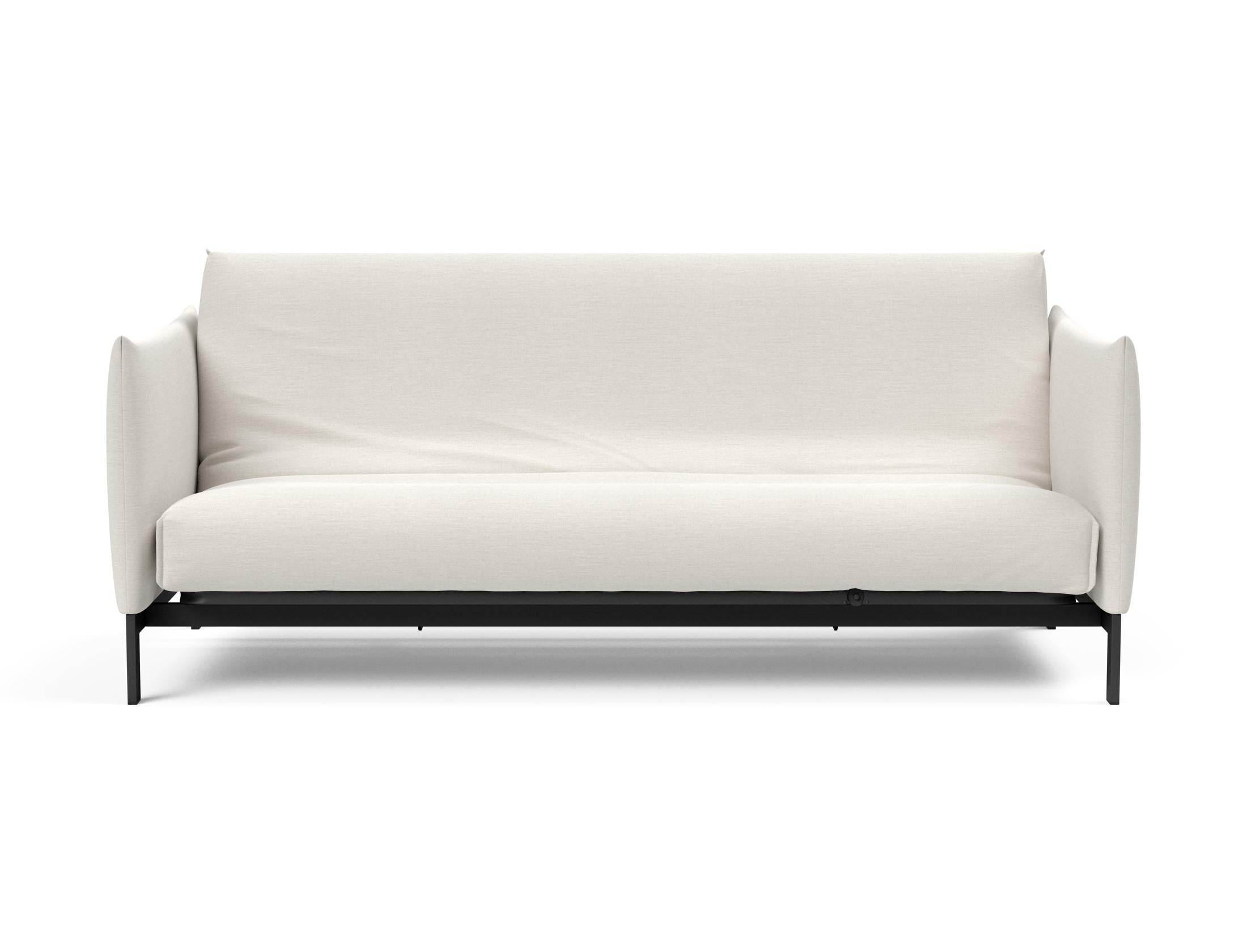 Modernes Junus 140 Bettsofa mit Nordic Cover, ideal für entspannte Stunden und elegantes Wohnen. Skandinavische Ästhetik vereint mit Komfort.