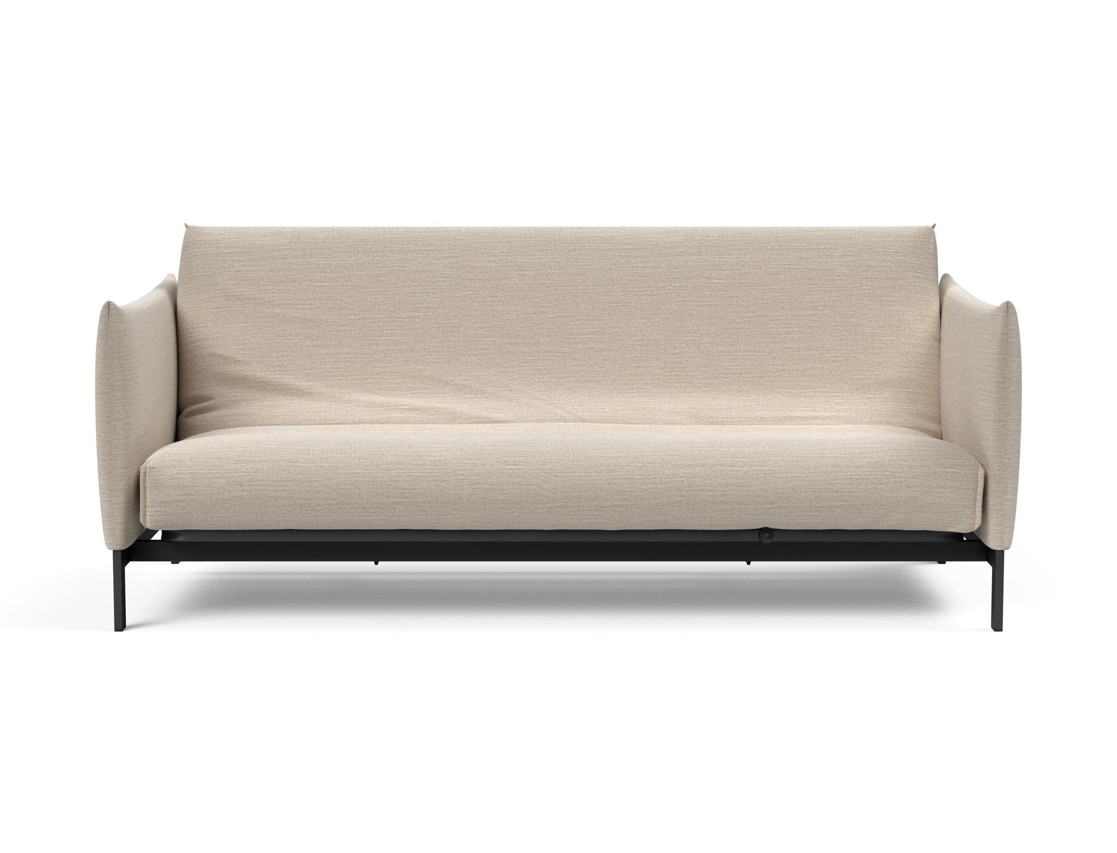 Modernes Junus 140 Bettsofa mit Nordic Cover, perfekt für stilvolle Einrichtung und gemütliche Entspannung im Wohnzimmer.