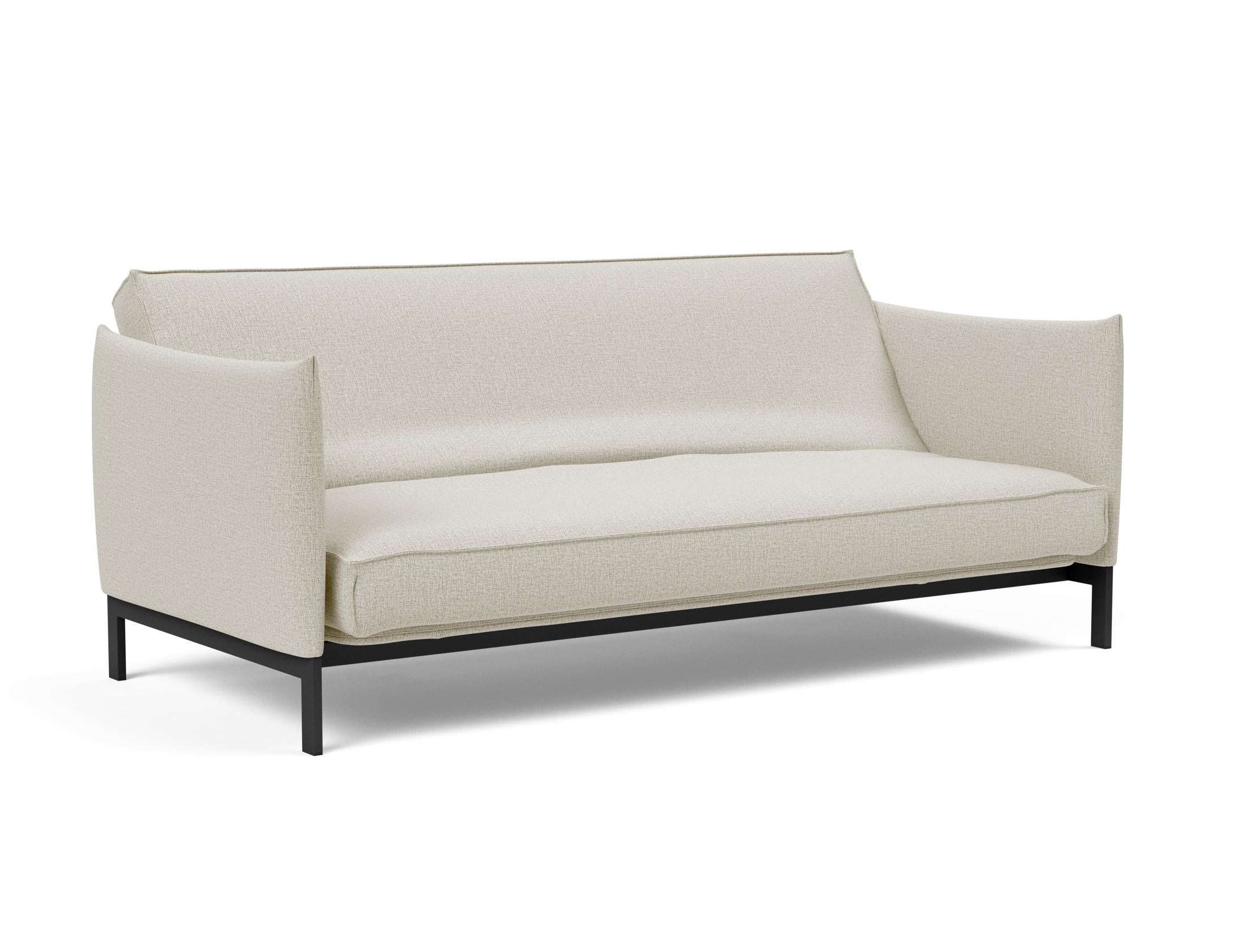 Erleben Sie das Junus 140 Bettsofa Sharp Plus Cover – ein elegantes, praktisches Sofa mit abnehmbarem Bezug und komfortabler Soft Spring Matratze für Ihr Zuhause.
