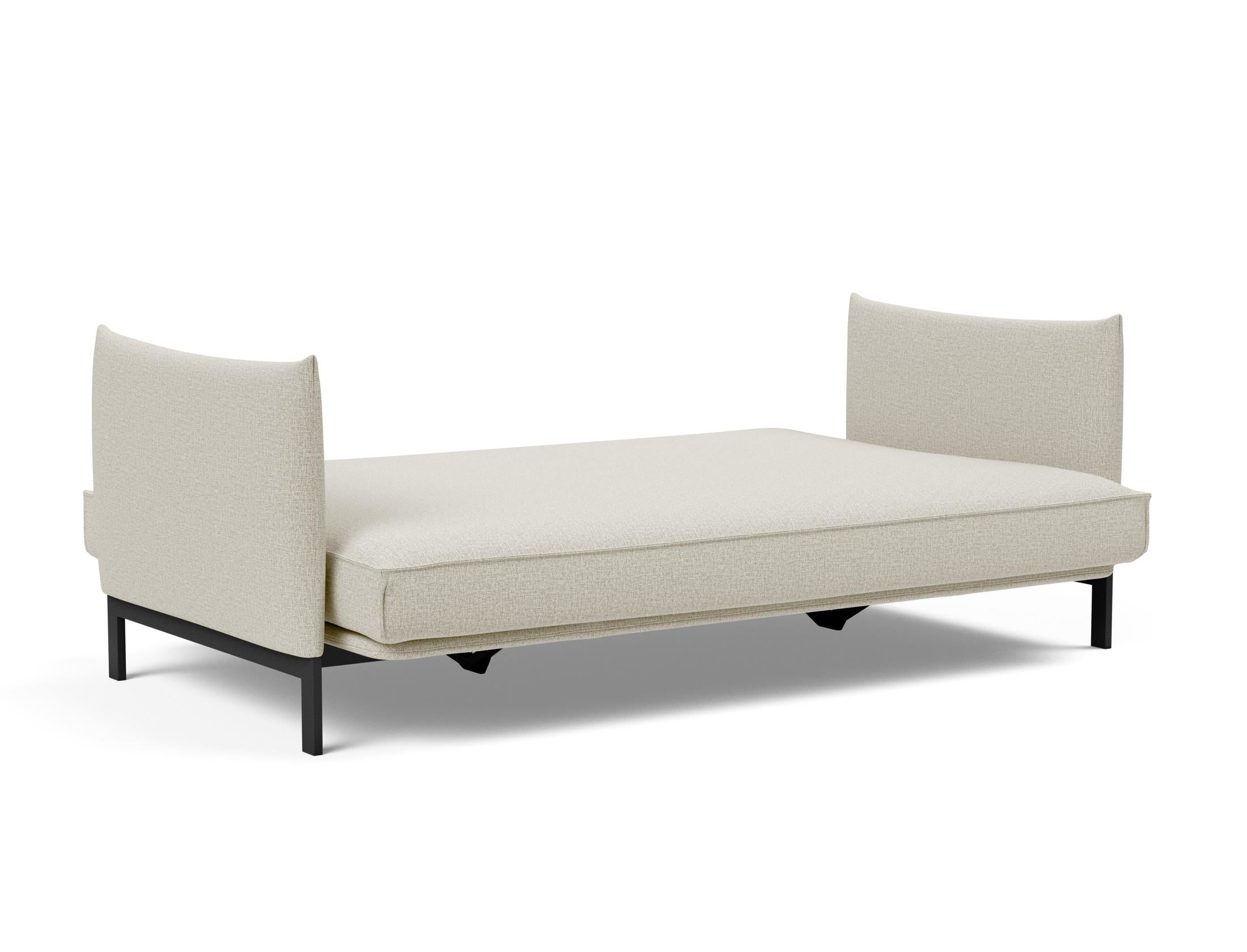 Erleben Sie das Junus 140 Bettsofa Sharp Plus Cover – modernes dänisches Design, abnehmbarer Bezug und luxuriöse Soft Spring Matratze für optimalen Komfort.