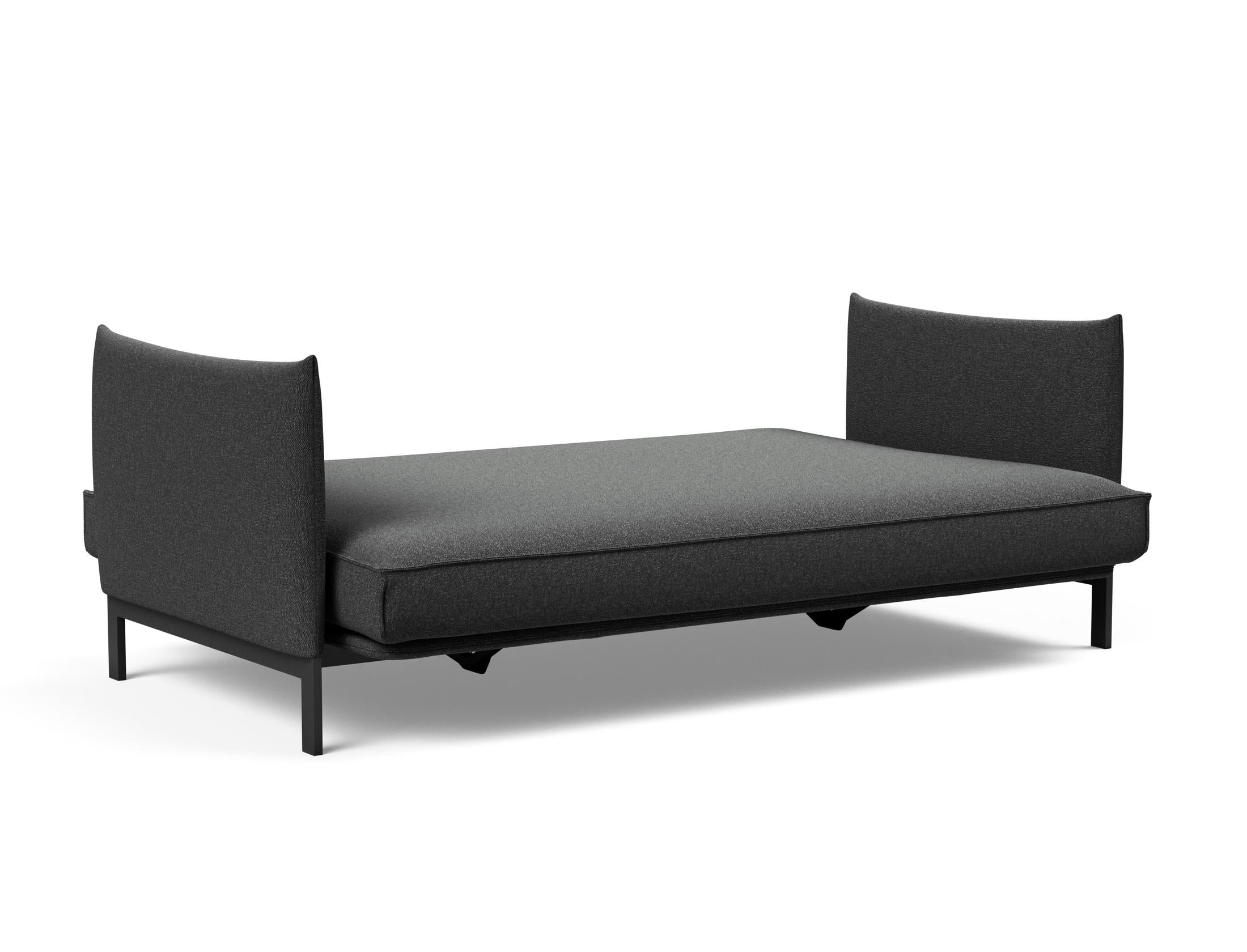 Erleben Sie das Junus 140 Bettsofa Sharp Plus Cover – modernes dänisches Design, abnehmbarer Bezug und luxuriöse Soft Spring Matratze für optimalen Komfort.
