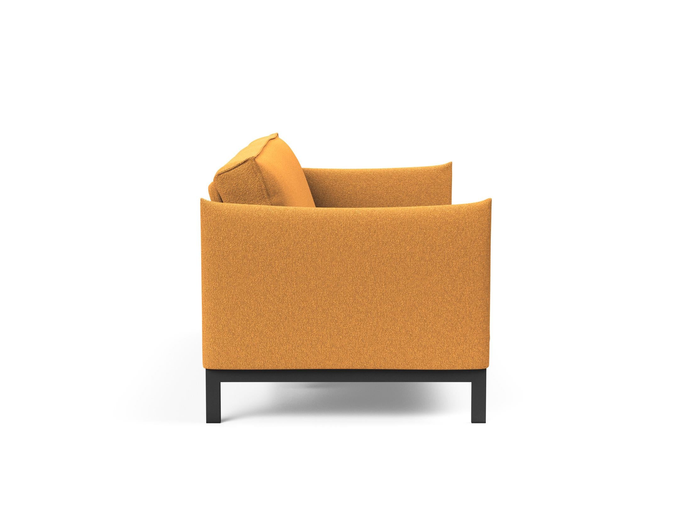 Entdecken Sie das Junus 140 Bettsofa Sharp Plus Cover – stilvolles, multifunktionales Möbelstück mit abnehmbarem Bezug und hochwertiger Soft Spring Matratze.