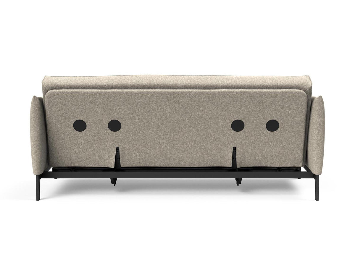Junus 140 Bettsofa Sharp Plus Cover mit Gestellbezug Soft Spring in 539 Bouclé Beige präsentiert im Onlineshop von KAQTU Design AG. Bettsofa ist von Innovation Living