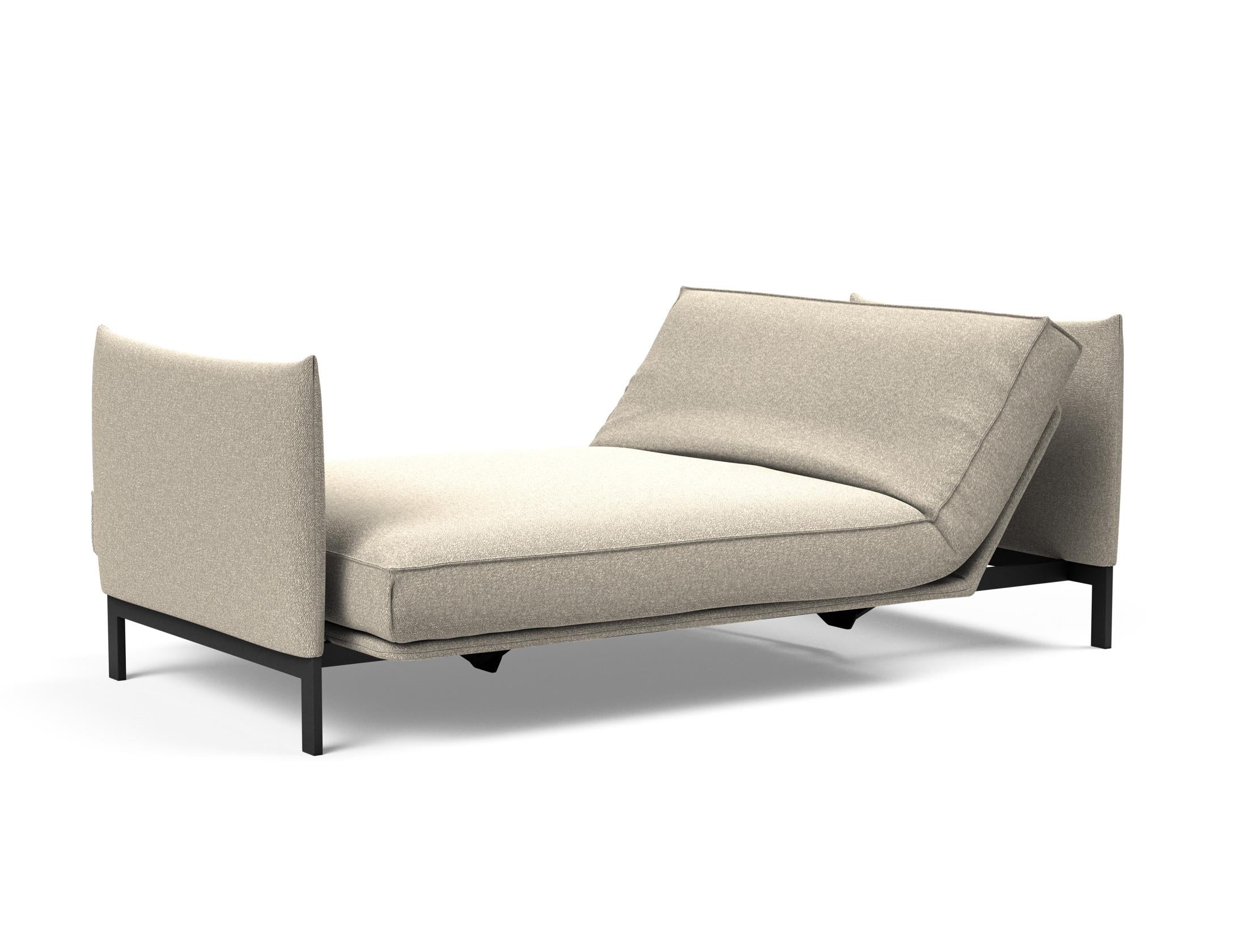 Entdecken Sie das Junus 140 Bettsofa Sharp Plus Cover – stilvolles, multifunktionales Möbelstück mit abnehmbarem Bezug und hochwertiger Soft Spring Matratze.