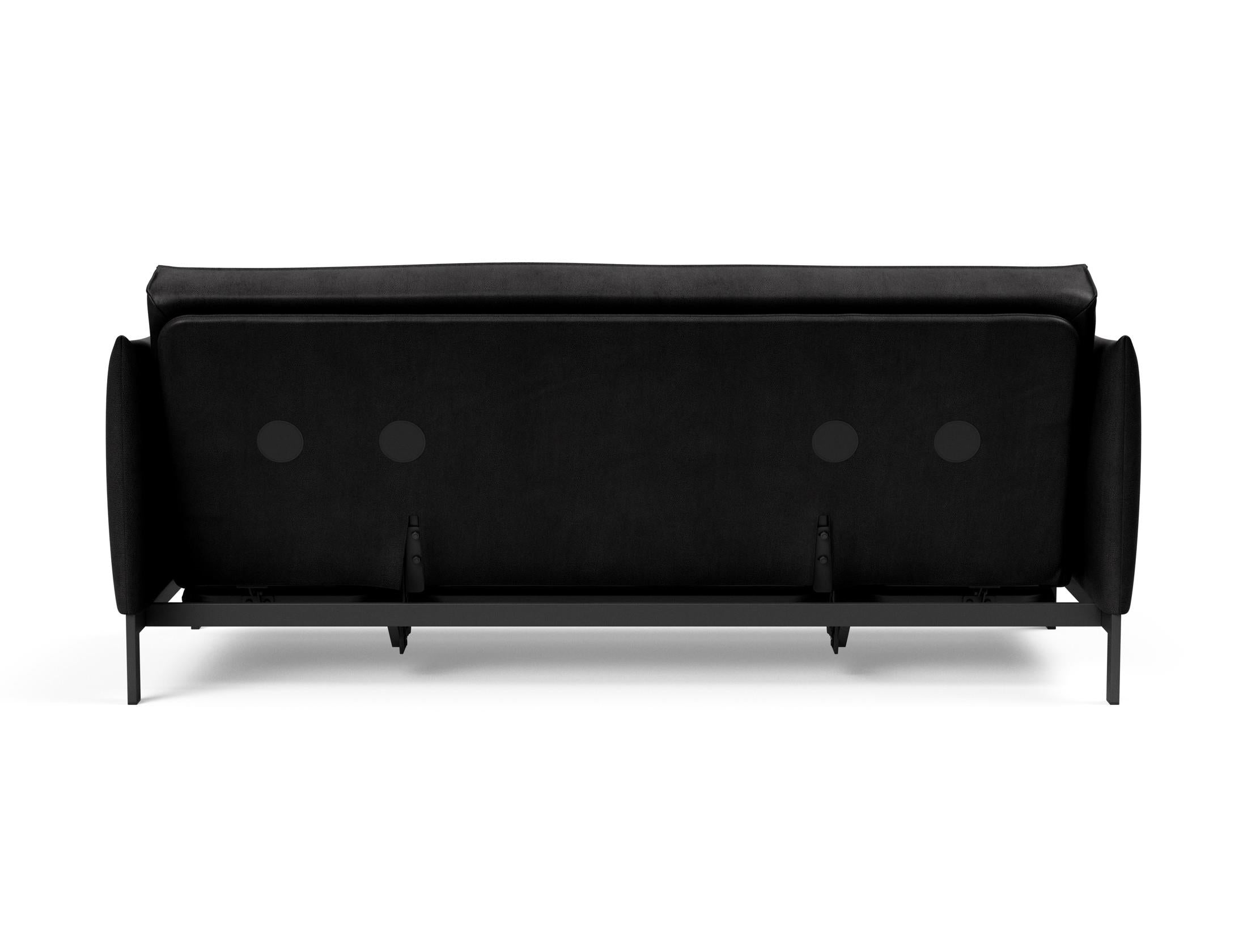 Erleben Sie das Junus 140 Bettsofa Sharp Plus Cover – modernes dänisches Design, abnehmbarer Bezug und luxuriöse Soft Spring Matratze für optimalen Komfort.
