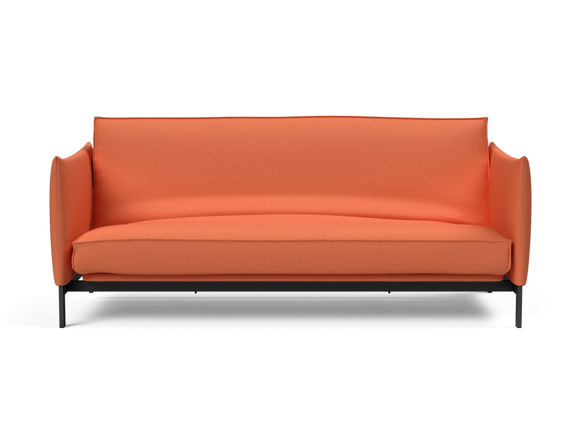 Elegantes Junus 140 Bettsofa mit hochwertigem Sharp Plus Bezug und Soft Spring Gestell, ideal für stilvolle Wohnräume.