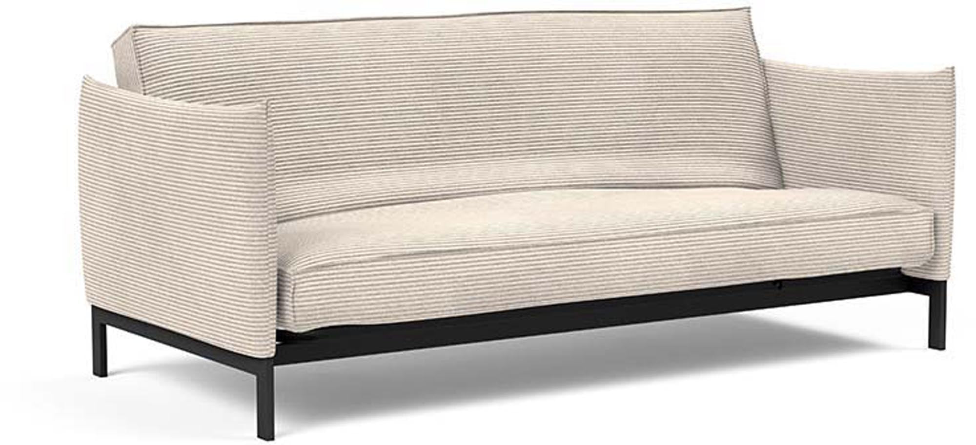 Entdecken Sie das Junus 140 Bettsofa Sharp Plus Cover Soft Spring von Innovation Living – stilvoll, funktional und ideal für kleine Räume.