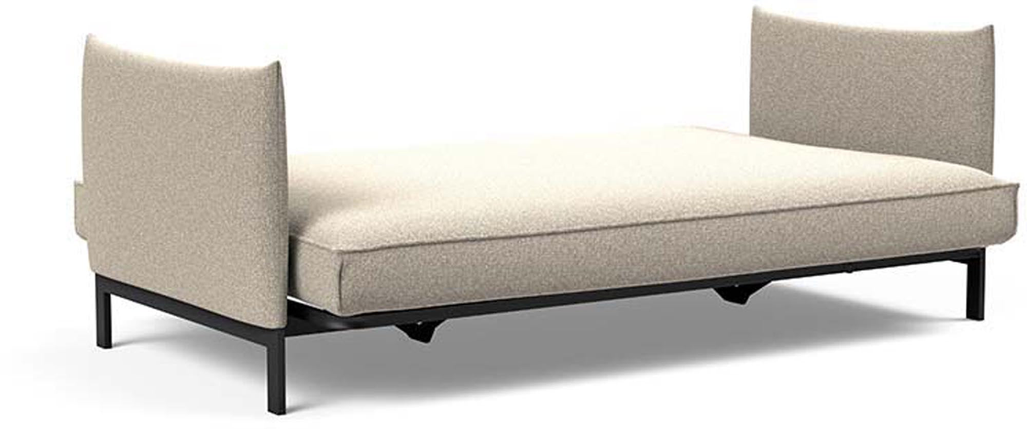 Entdecken Sie das Junus 140 Bettsofa Sharp Plus Cover von Innovation Living: stilvolles Design, vielseitige Liegeoptionen und langlebige Materialien für höchsten Komfort.