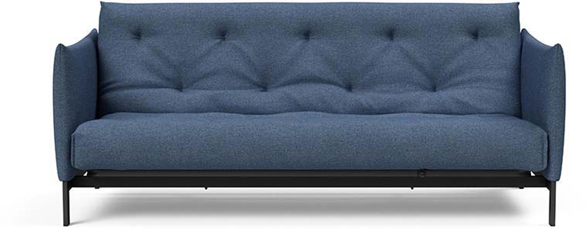 Erleben Sie das Junus 140 Bettsofa Nordic von Innovation Living – modernes Design, langlebiger Latex und hervorragender Schlafkomfort für jede Nacht.