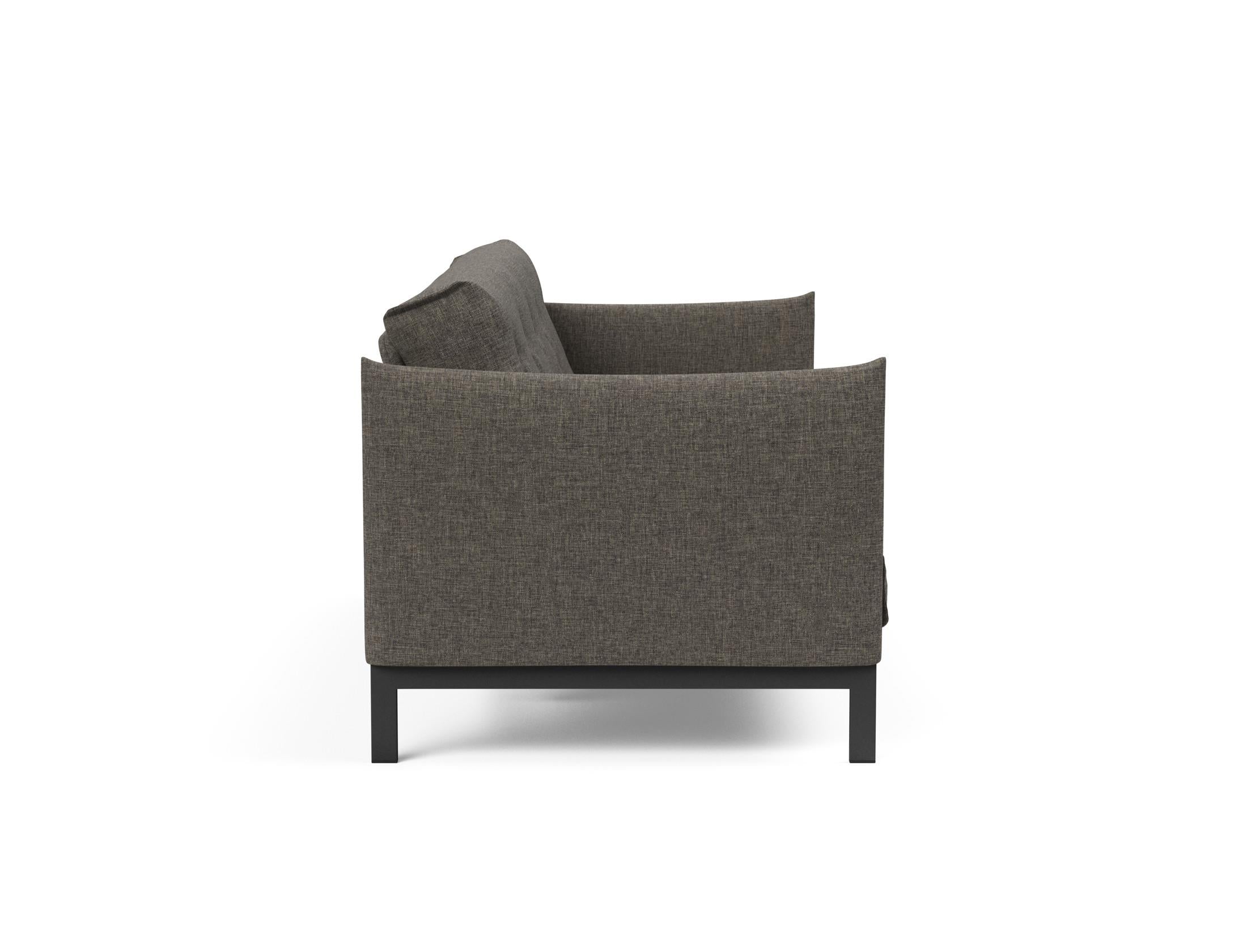 Erleben Sie das Junus 140 Bettsofa Nordic Soft Spring von Innovation Living: modernes Design, hervorragende Bequemlichkeit und cleverer Stauraum.