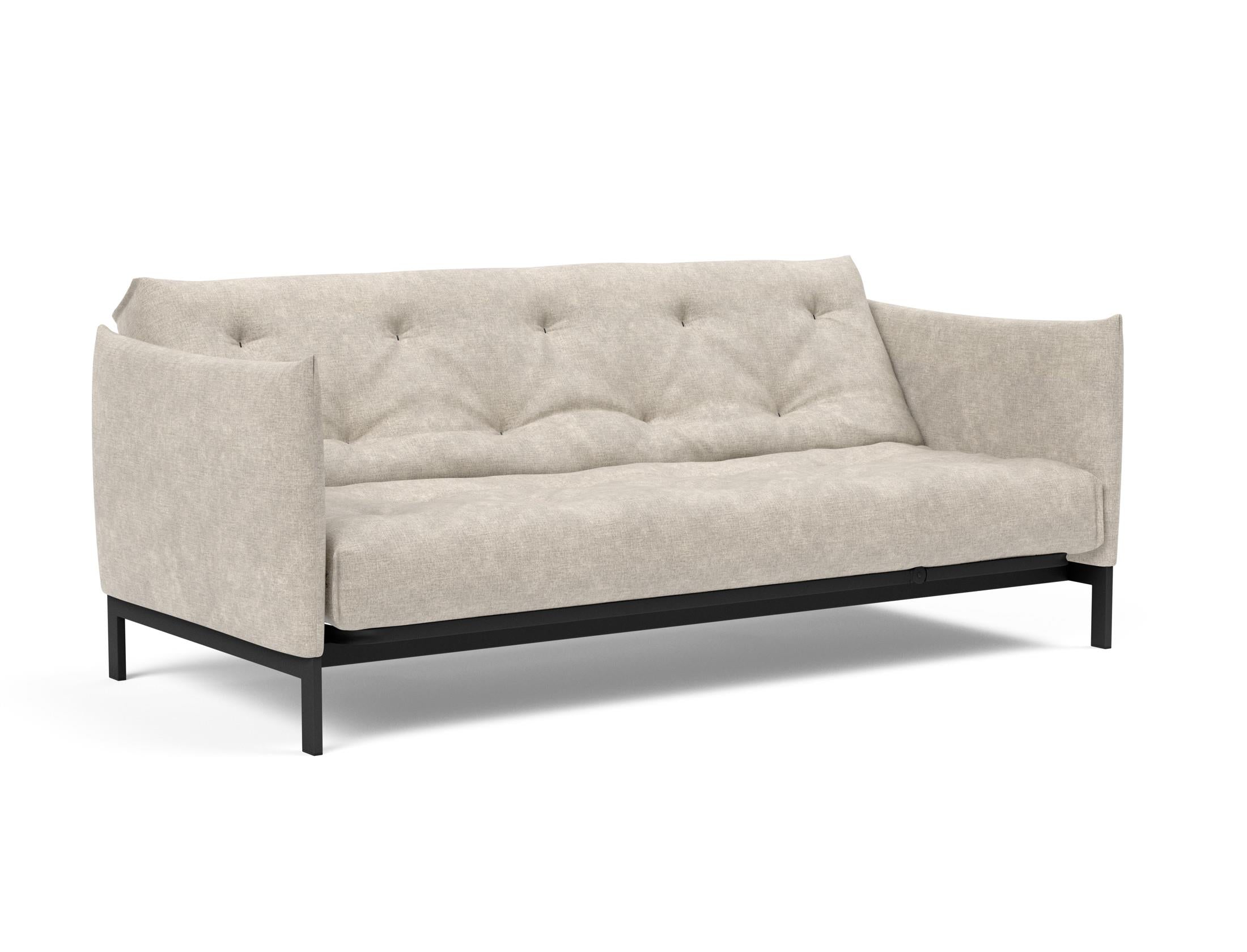 Erleben Sie das Junus 140 Bettsofa Nordic von Innovation Living: Elegantes Design, vielseitige Nutzung und erstklassige Materialien für optimalen Schlafkomfort.