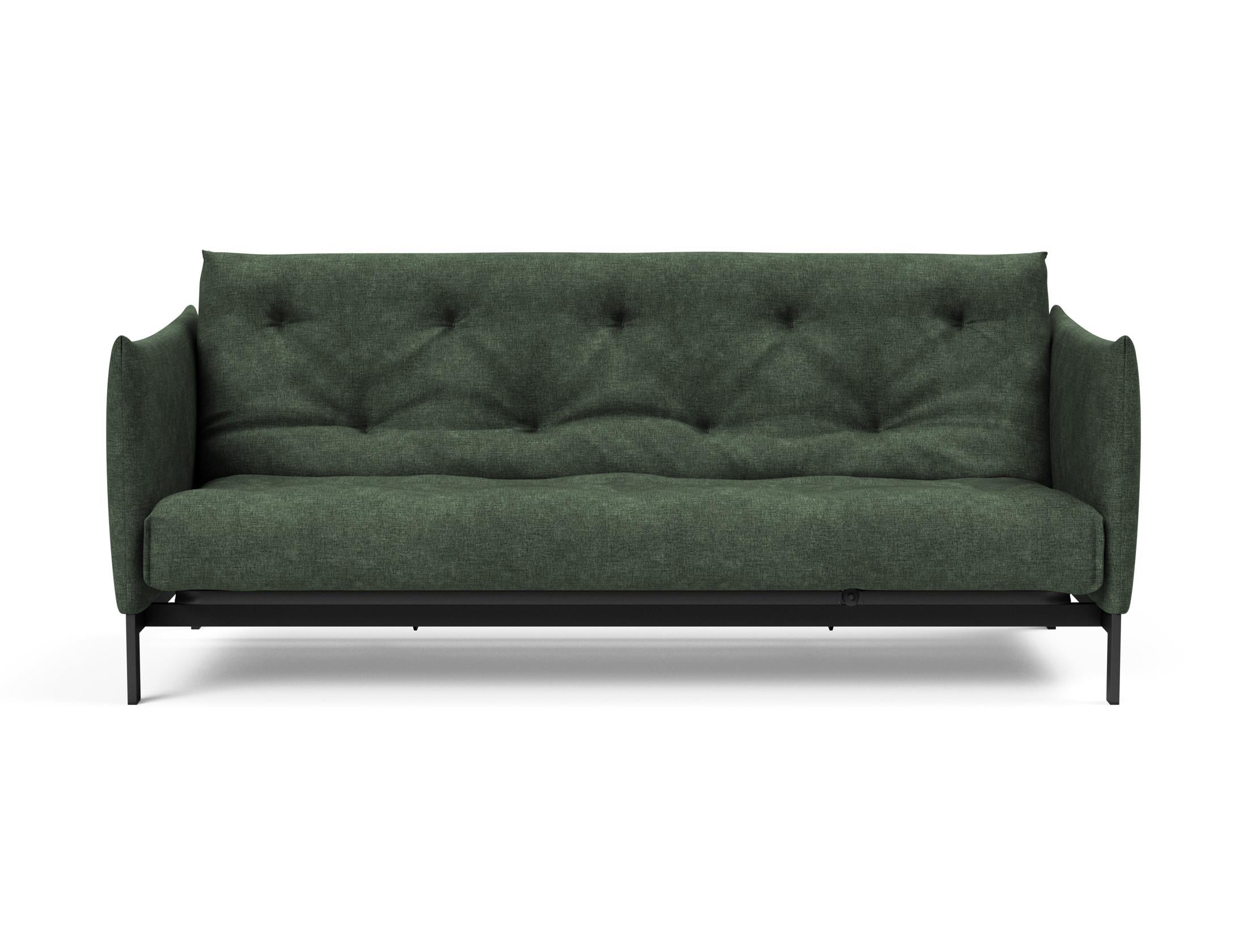 Entdecken Sie das Junus 140 Bettsofa Nordic von Innovation Living: Stilvolles, funktionales Design für komfortables Sitzen und Schlafen in jedem Raum.