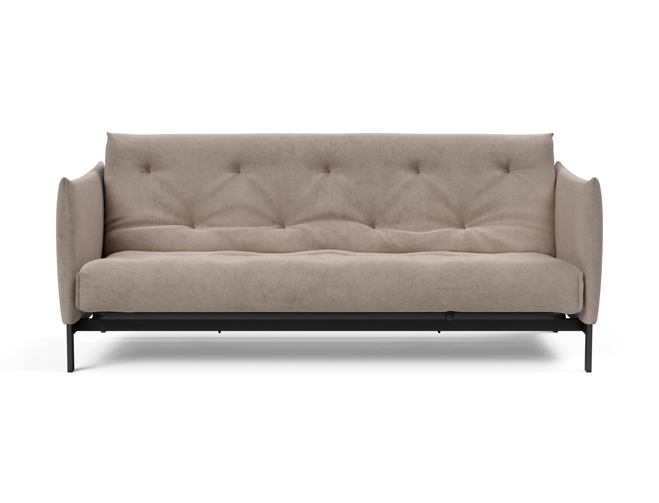 Erleben Sie das Junus 140 Bettsofa Nordic Soft Spring von Innovation Living – eine perfekte Kombination aus modernem Stil und hohem Schlafkomfort.