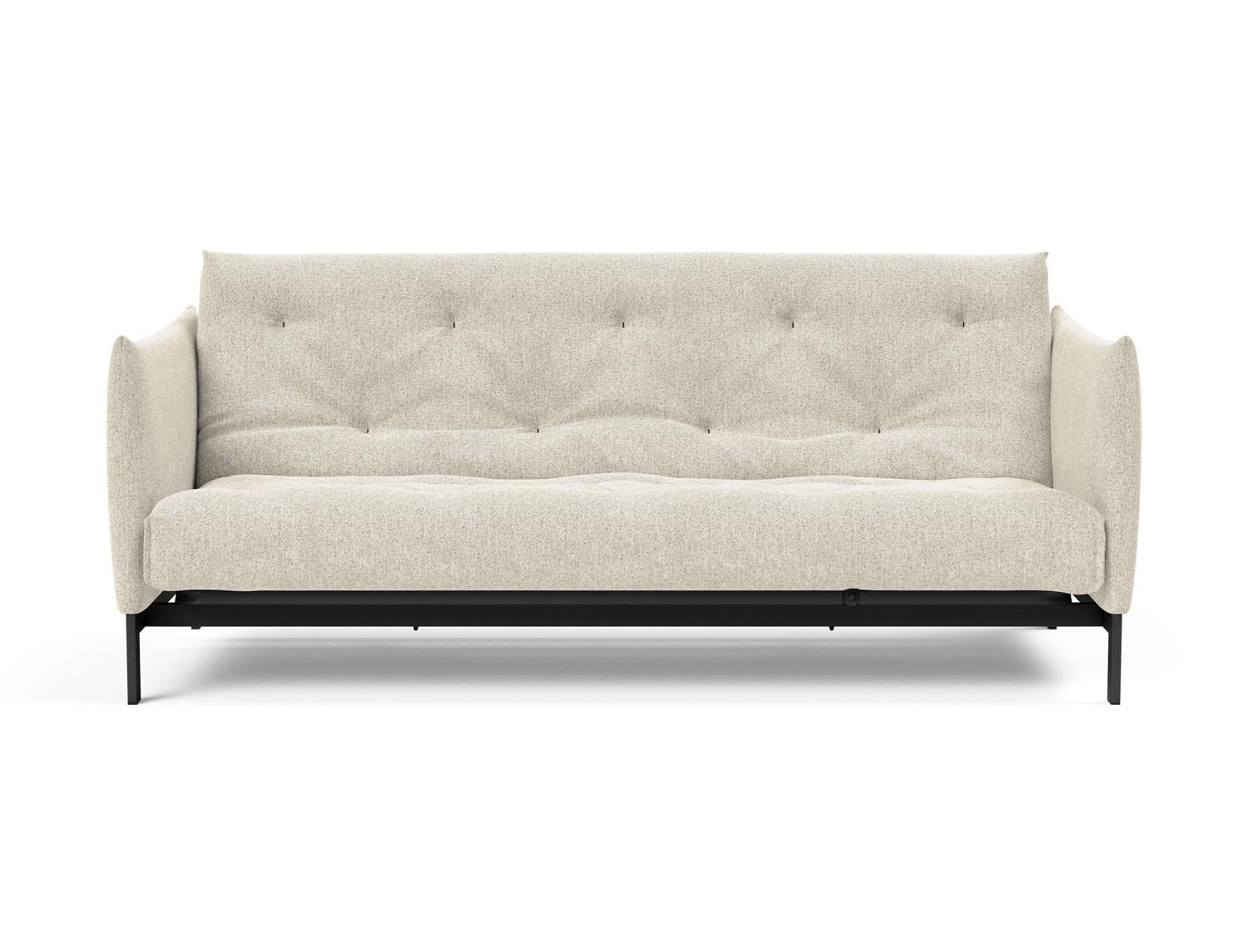 Erleben Sie das Junus 140 Bettsofa Nordic Soft Spring von Innovation Living – eine perfekte Kombination aus modernem Stil und hohem Schlafkomfort.