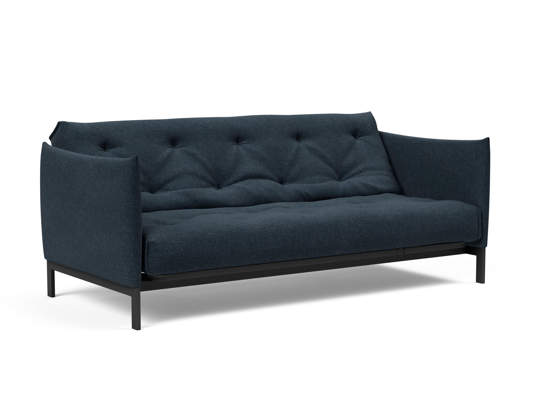 Entdecken Sie das Junus 140 Bettsofa Nordic von Innovation Living – ein elegantes, funktionales Sofa, das sich mühelos in ein bequemes Bett verwandelt.