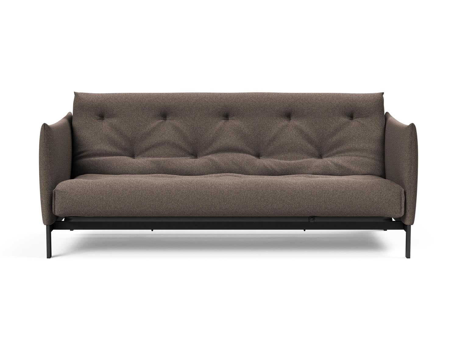 Modernes Junus 140 Bettsofa im Nordic-Stil, ideal für stilvolle Wohnräume, mit weichem Soft Spring Bezug für hohen Sitzkomfort.