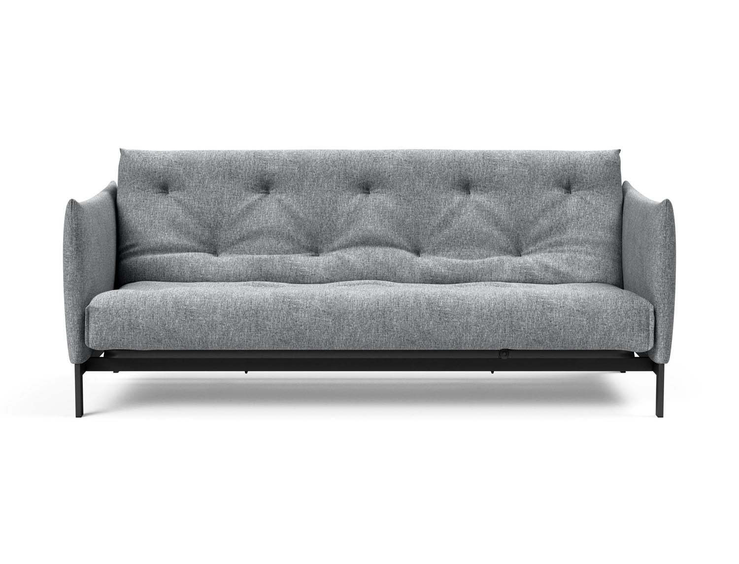 Stylisches Junus 140 Bettsofa im skandinavischen Stil, ideal für kleine Räume, bietet vielseitige Nutzung und hohen Sitzkomfort.