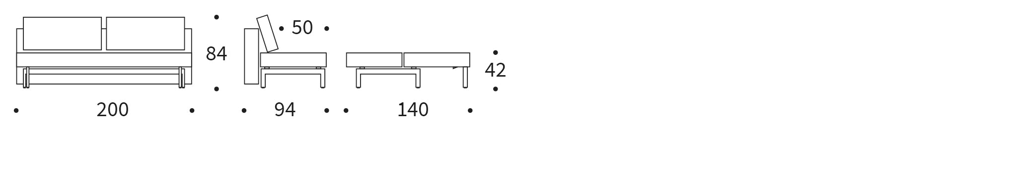 Das Sly Schlafsofa von Innovation Living kombiniert stilvolles Industriedesign mit praktischer Funktionalität und verwandelt jeden Raum in eine gemütliche Oase.