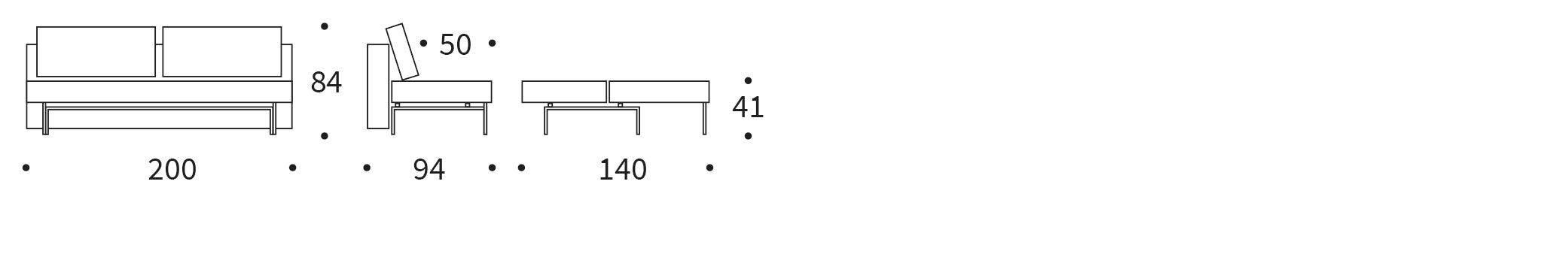 Das Sly Schlafsofa von Innovation Living vereint modernes Design mit Funktionalität – ideal für kleine Räume und gemütliche Nächte.