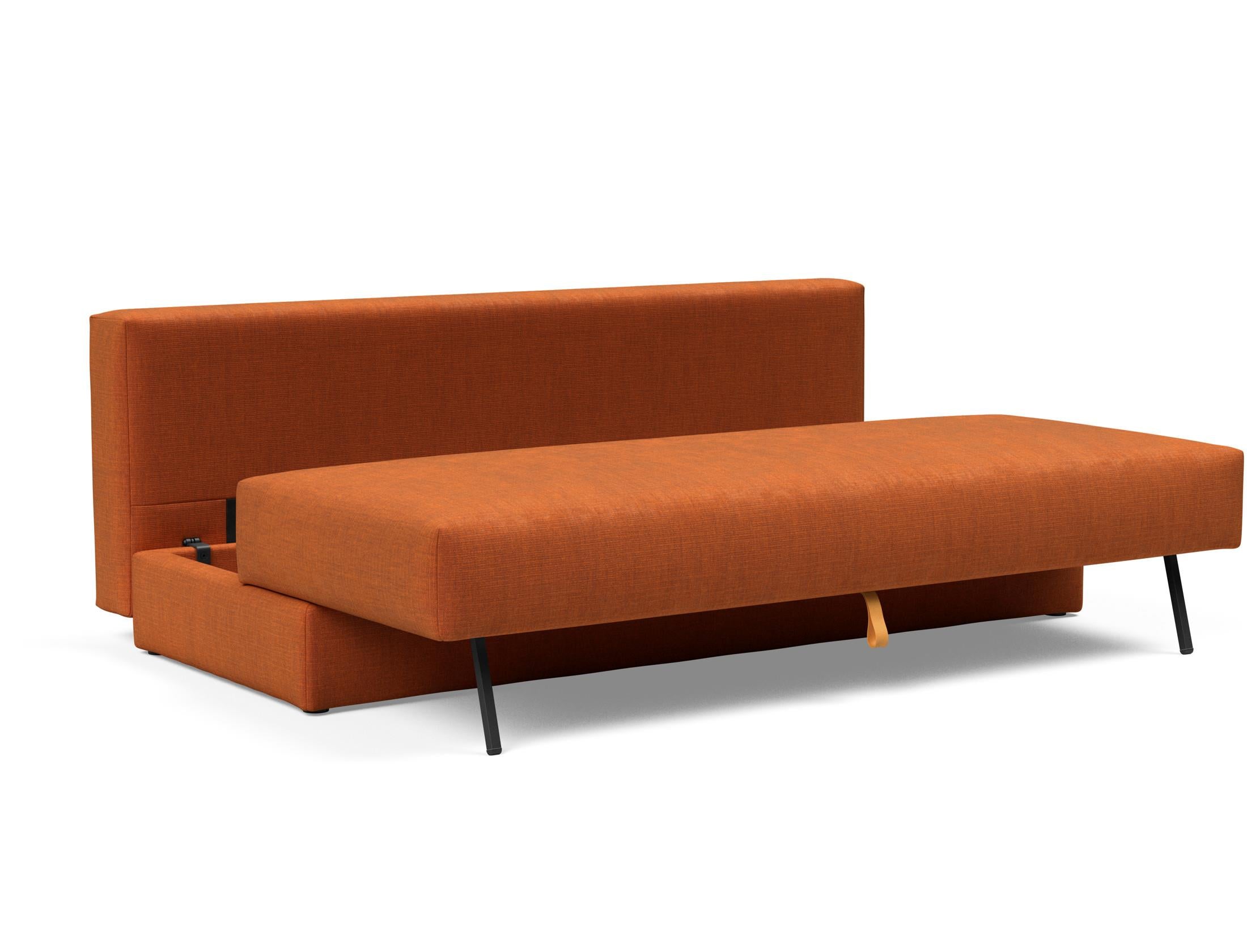 Osvald Sofabett 150: Modernes Schlafsofa mit automatischer Umwandlung. Ideal für jeden Raum, bietet Komfort und Stauraum für entspannte Nächte.