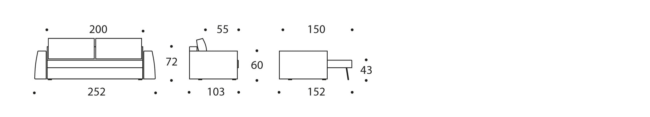 Erleben Sie das Cone Schlafsofa von Innovation Living – stilvolles Design, praktischer Stauraum und müheloser Umbau zum Bett.