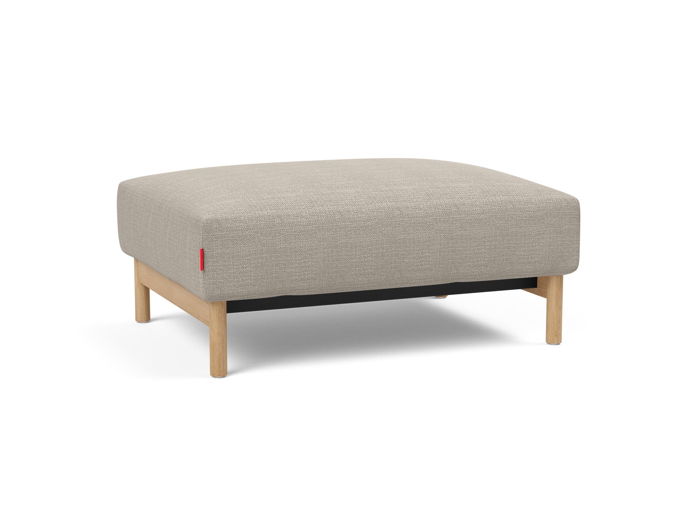 Der Malloy Ottoman von Innovation Living kombiniert stilvolles Design mit Funktionalität. Ideal als zusätzlicher Sitzplatz oder praktischer Tisch.