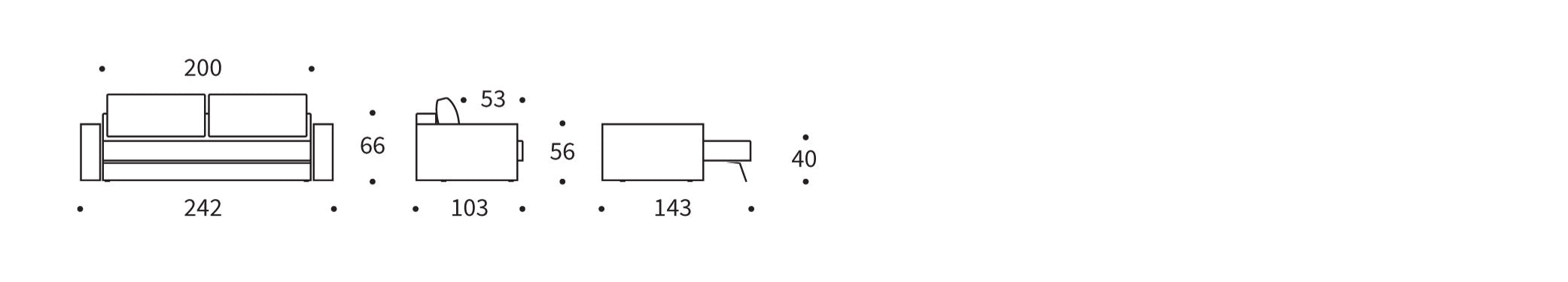 Das Akello Schlafsofa von Innovation Living bietet stilvolle Armlehnen und verwandelt jeden Raum in eine gemütliche Schlafoase.