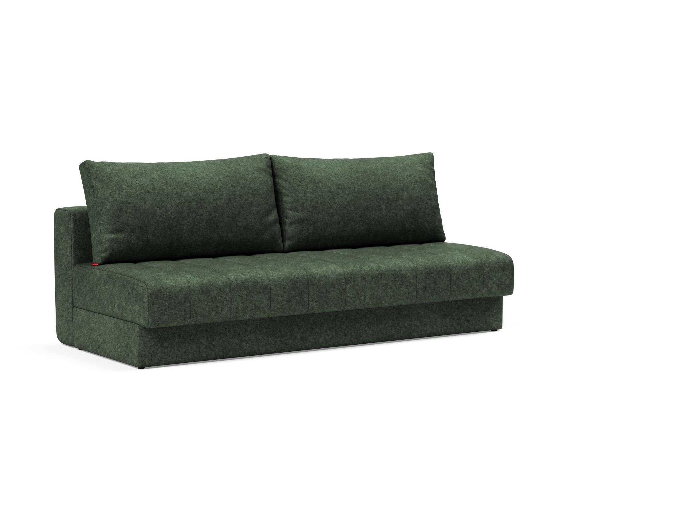 Das Akello Schlafsofa von Innovation Living bietet stilvolle Vielseitigkeit und Komfort, perfekt für moderne Wohnräume und Übernachtungsgäste.
