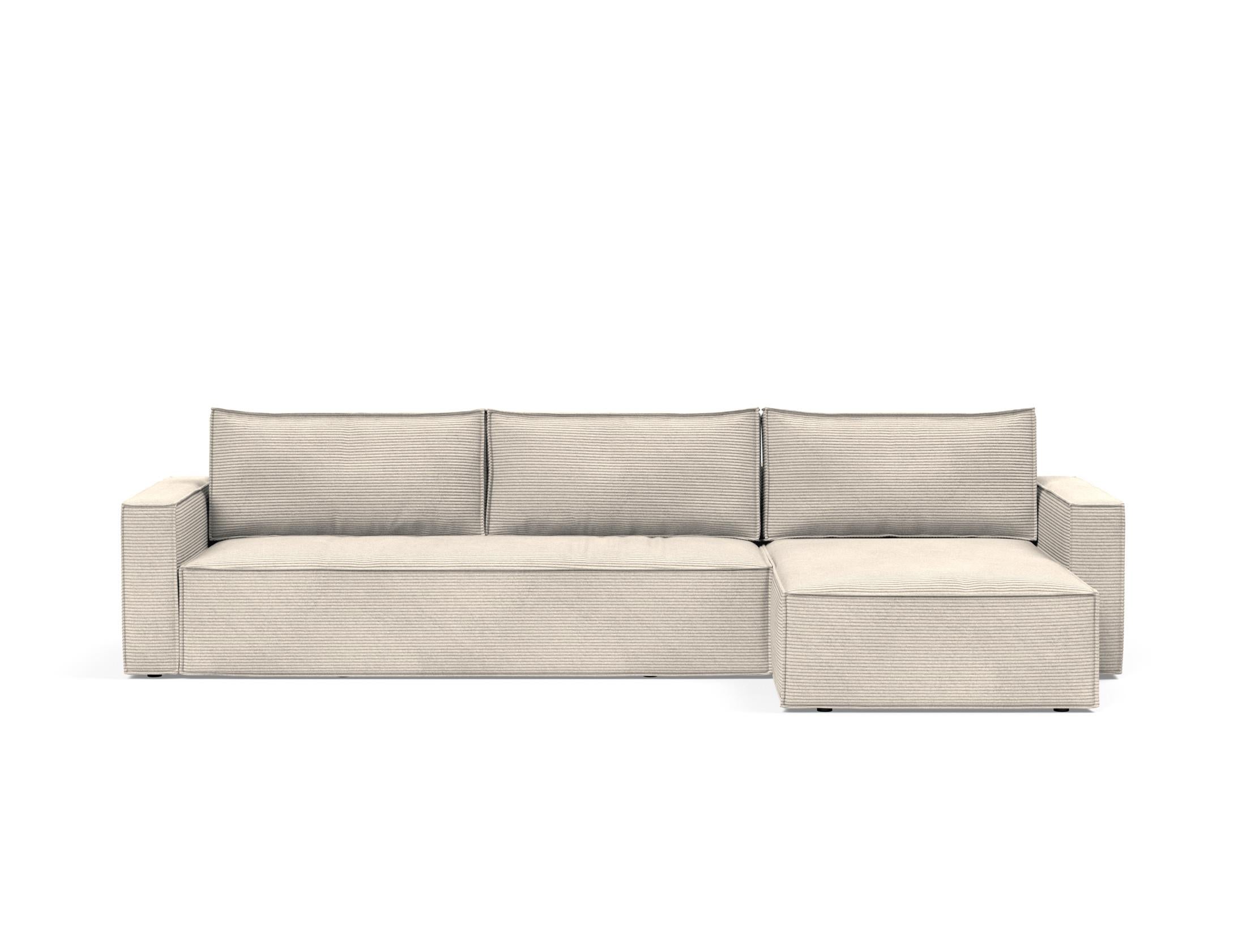 Entdecken Sie das vielseitige Newilla Bettsofa mit Lounger von Innovation Living – ideal für kleine Räume, stilvoll und komfortabel.