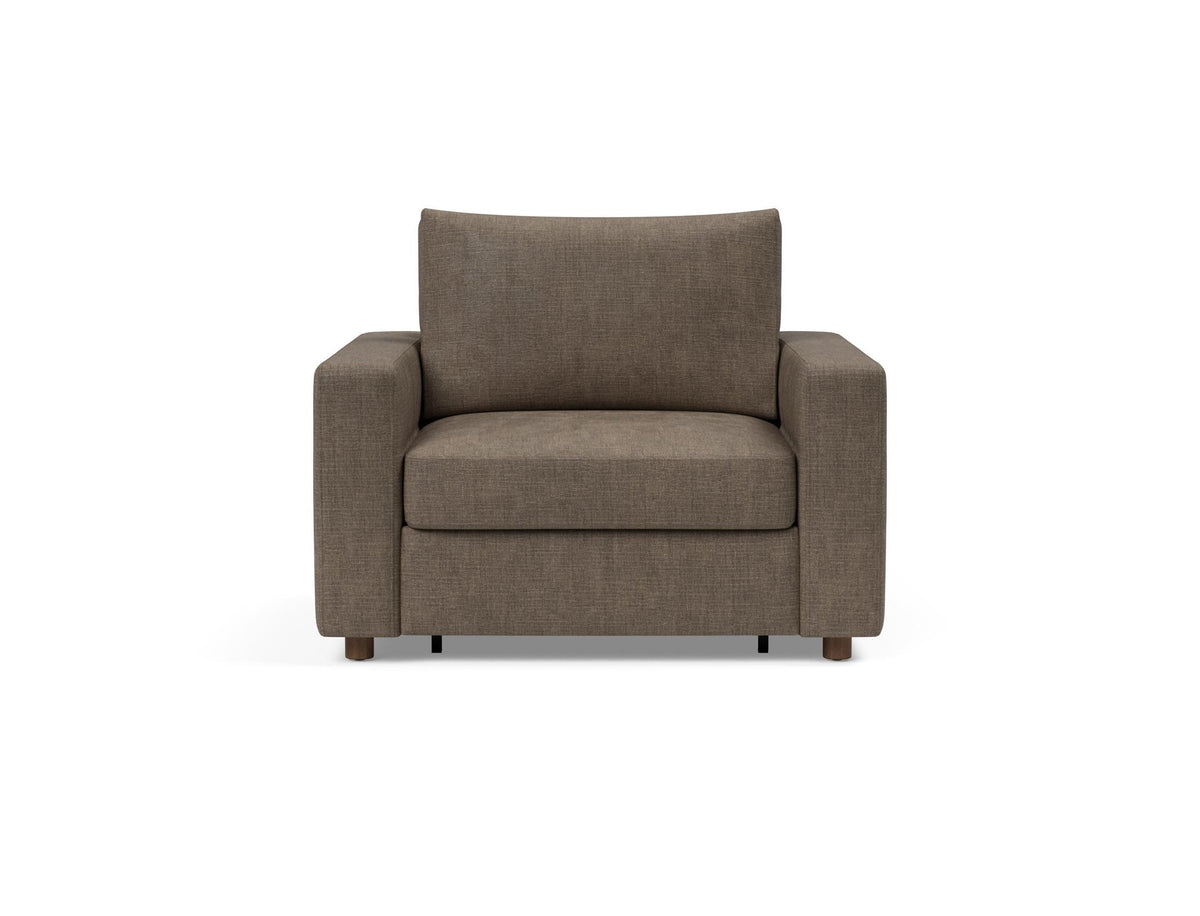 Neah Sessel mit Standard Armlehnen in 411 Esina Cedar Brown präsentiert im Onlineshop von KAQTU Design AG. Sessel ist von Innovation Living