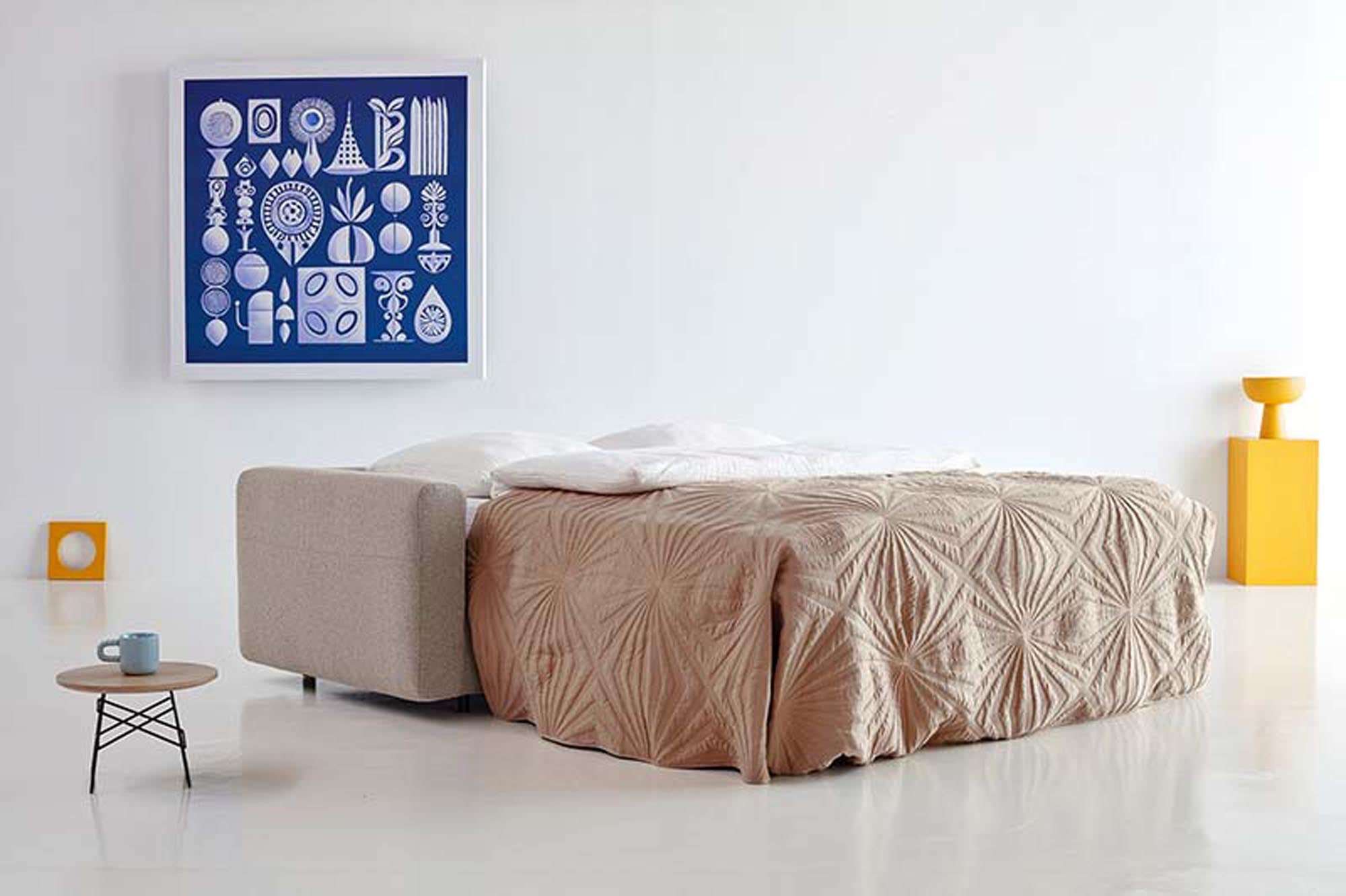 Entdecken Sie das Killian Klappsofa 160 von Innovation Living: stilvolles Möbelstück mit flexibler Nutzung, stabiler Bauweise und zwei Komfortstufen.