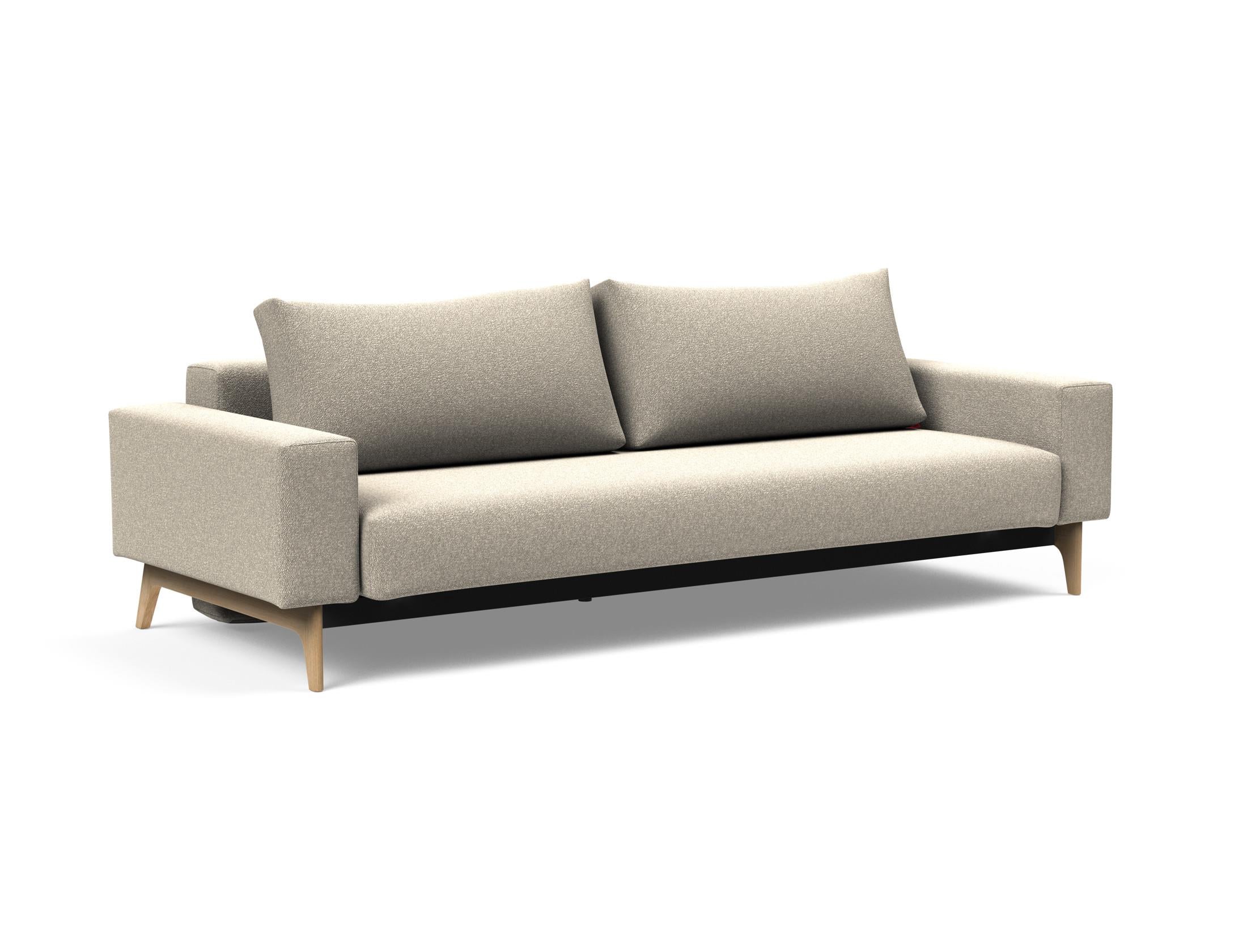 Erleben Sie das Idun Bettsofa von Innovation Living: stilvolles skandinavisches Design, komfortable Schlafgelegenheit und cleverer Stauraum.