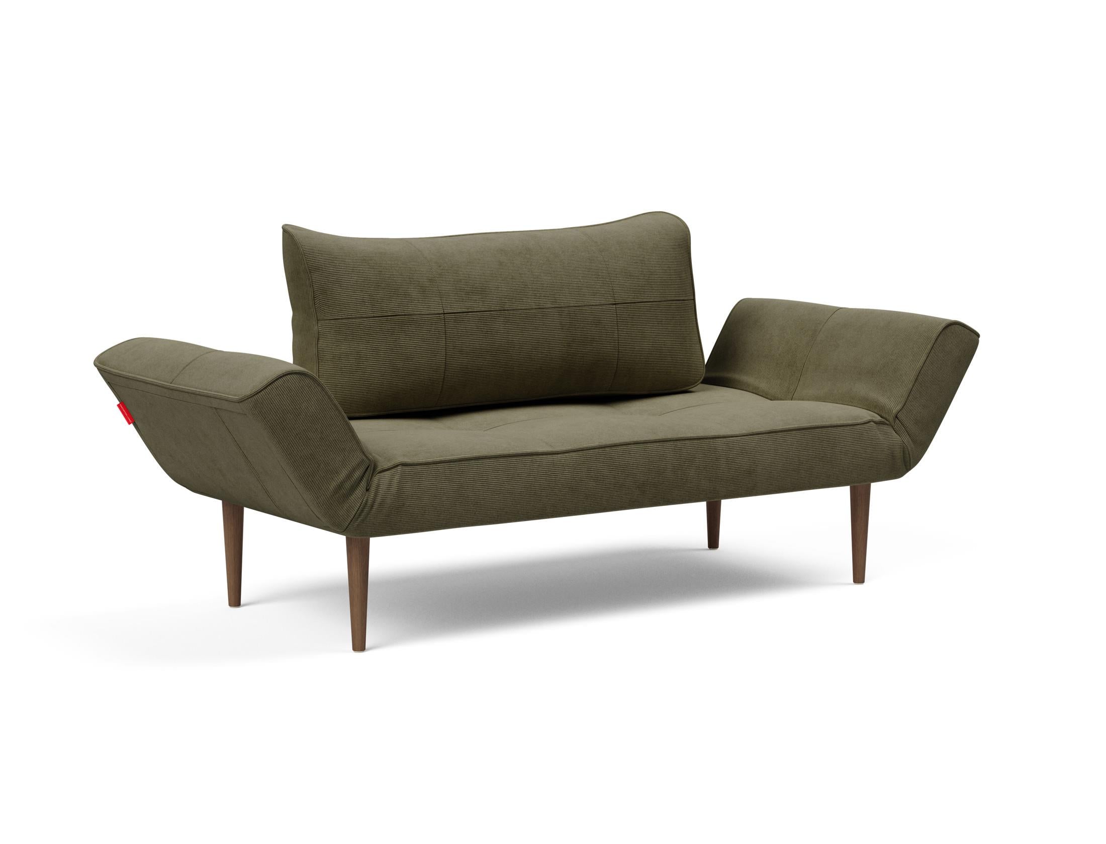 Erleben Sie das Zeal Klappsofa 70 Styletto von Innovation Living – ein elegantes, flexibles Sofa in Elegance Orange, das Komfort und Stil vereint.