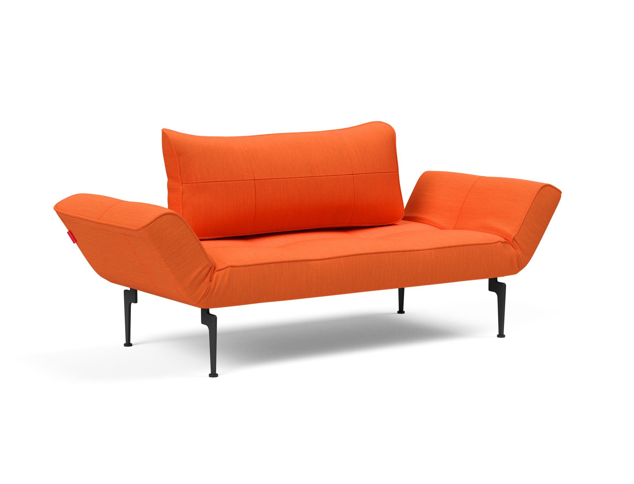 Entdecken Sie das Zeal Klappsofa 70 Laser in strahlendem Elegance Orange – stilvoll und funktional für Ihr Zuhause, erhältlich bei KAQTU Design AG.