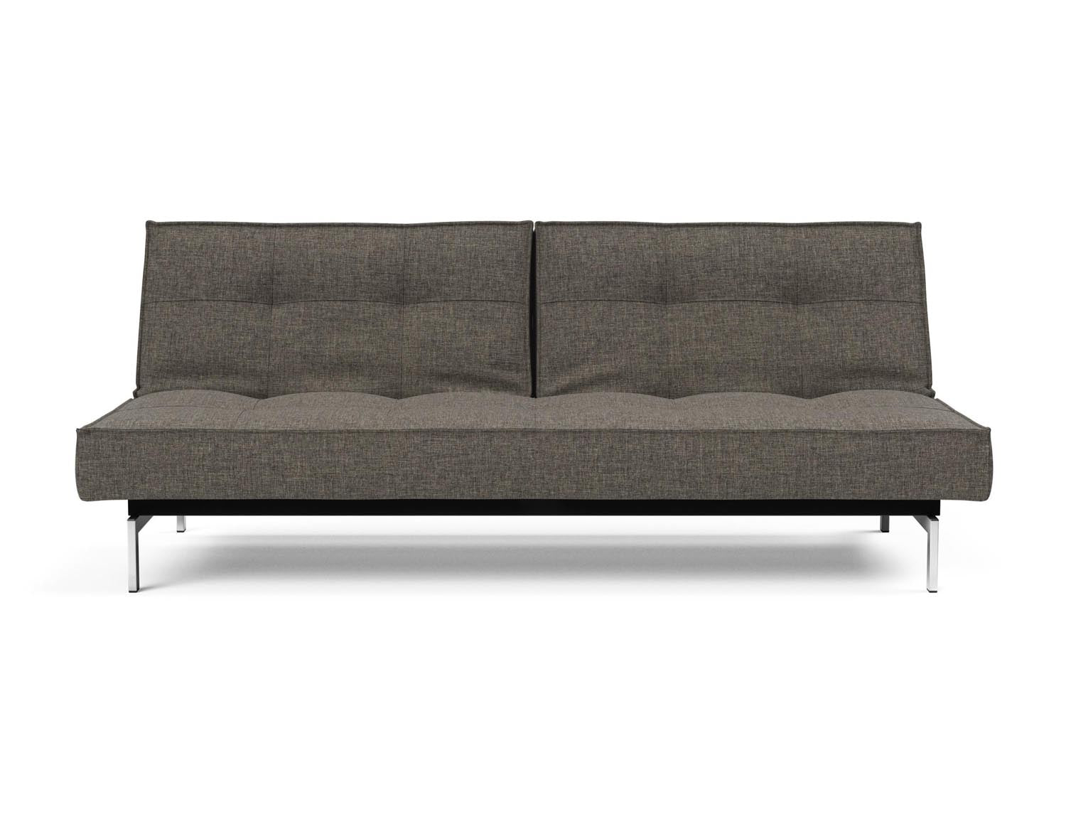 Erleben Sie das elegante Splitback Sofabett 115 Chrom von Innovation Living – ideal für moderne Räume und entspannende Schlafmomente.